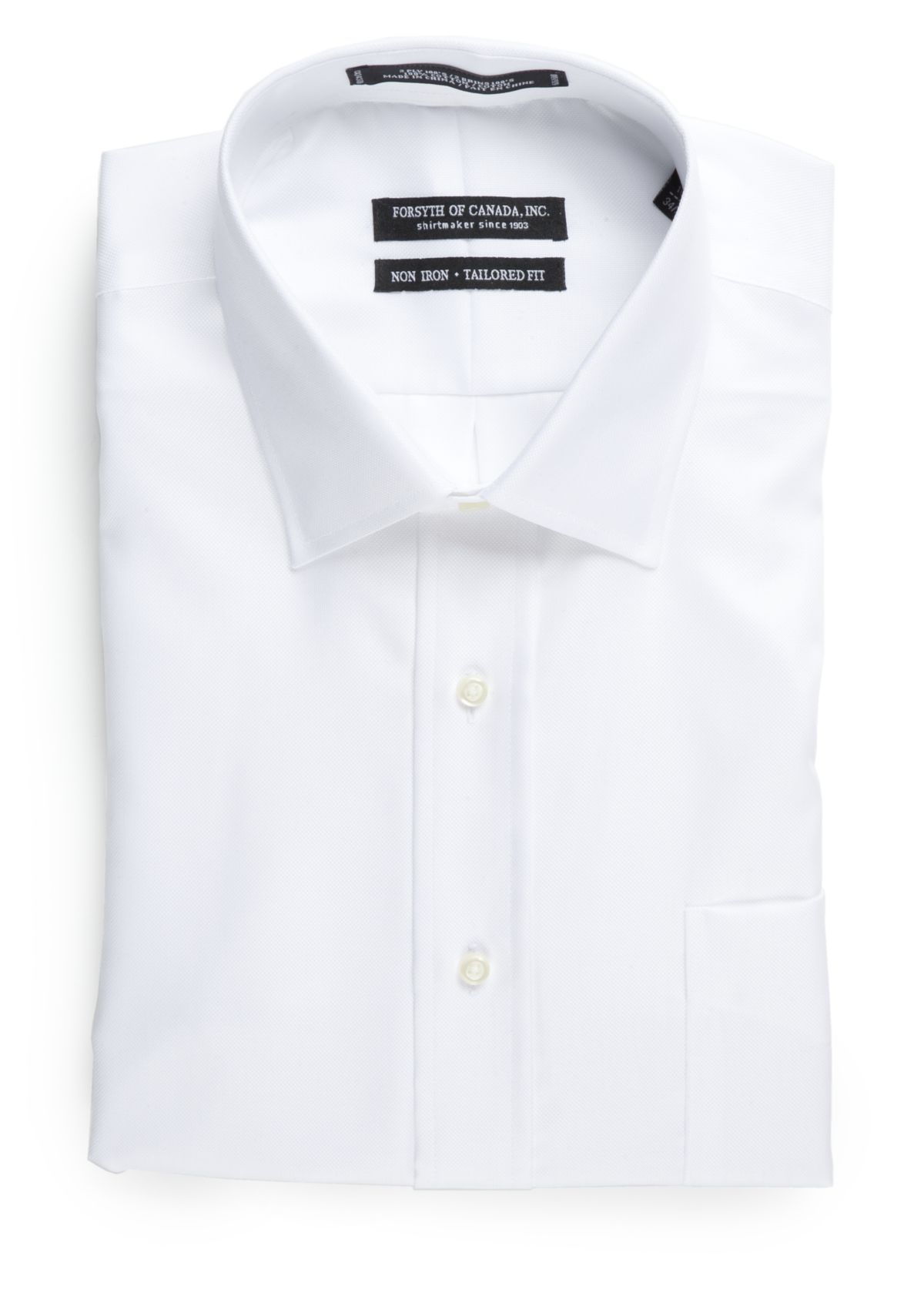 Tailored Fit Non-Iron Royal Oxford Dress Shirt