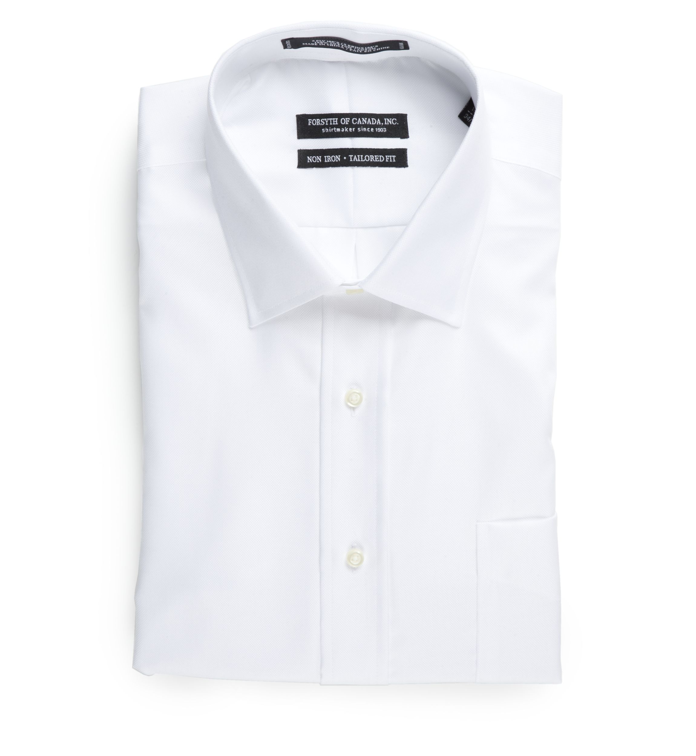 Tailored Fit Non-Iron Royal Oxford Dress Shirt