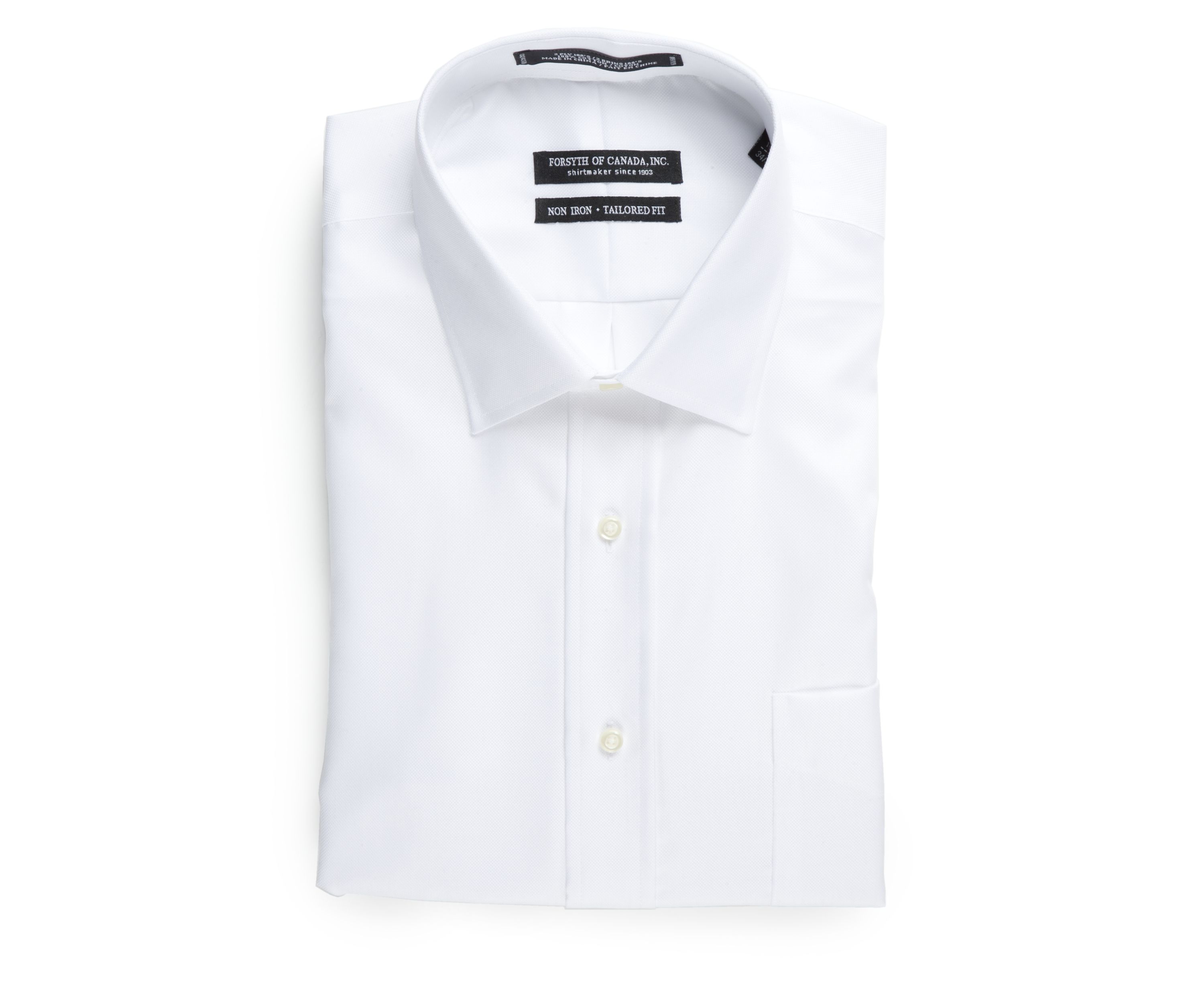Tailored Fit Non-Iron Royal Oxford Dress Shirt