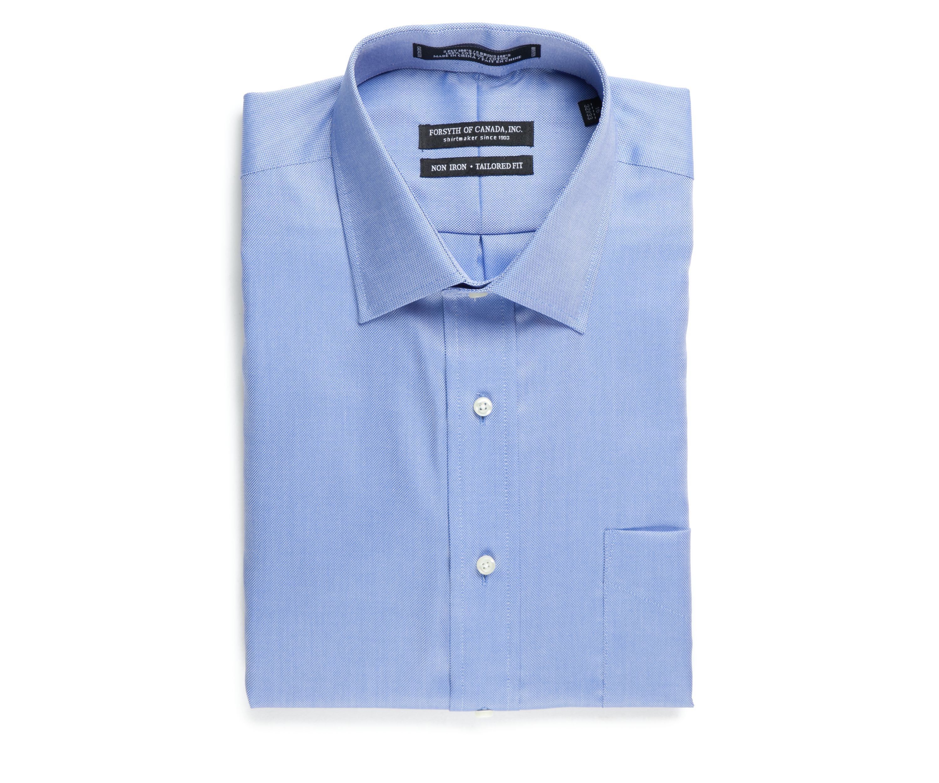 Tailored Fit Non-Iron Royal Oxford Dress Shirt