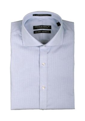 Men's Textured Dobby Spread Collar Shirt