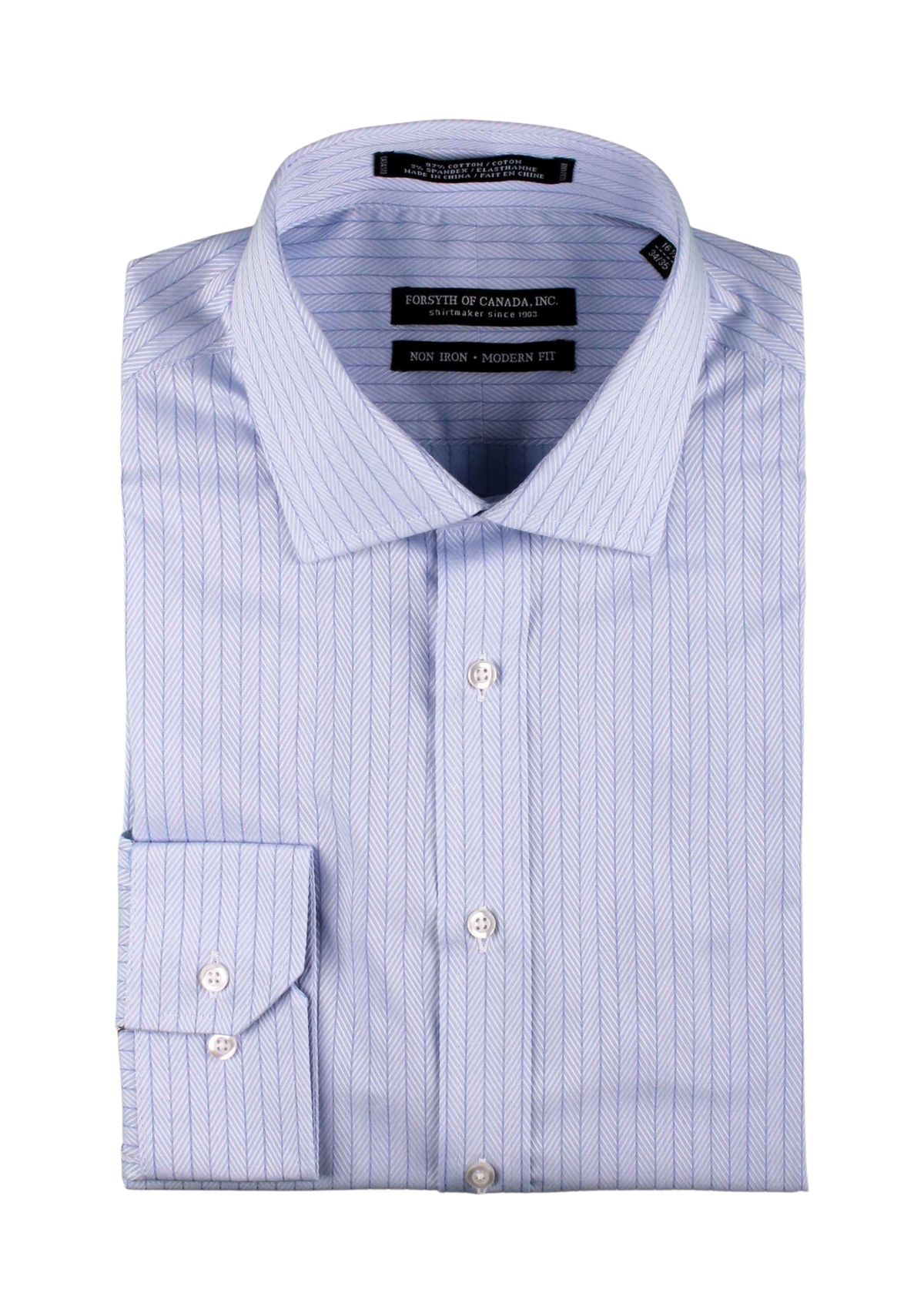 Mens Herringbone Textured Stripe Printed Button Down Shirt