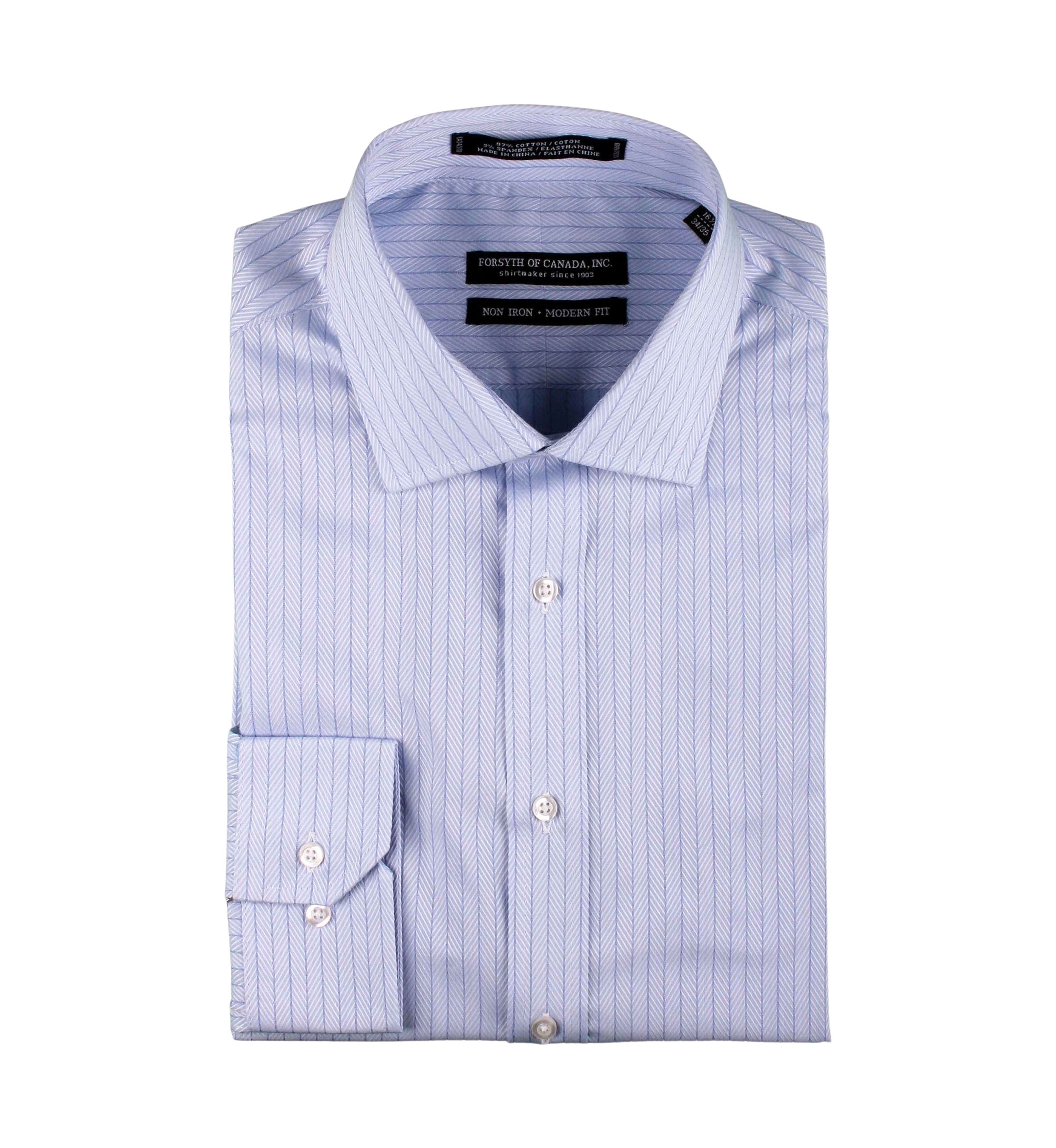 Mens Herringbone Textured Stripe Printed Button Down Shirt