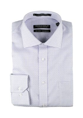 Men's Grid Check Printed Button Down Shirt