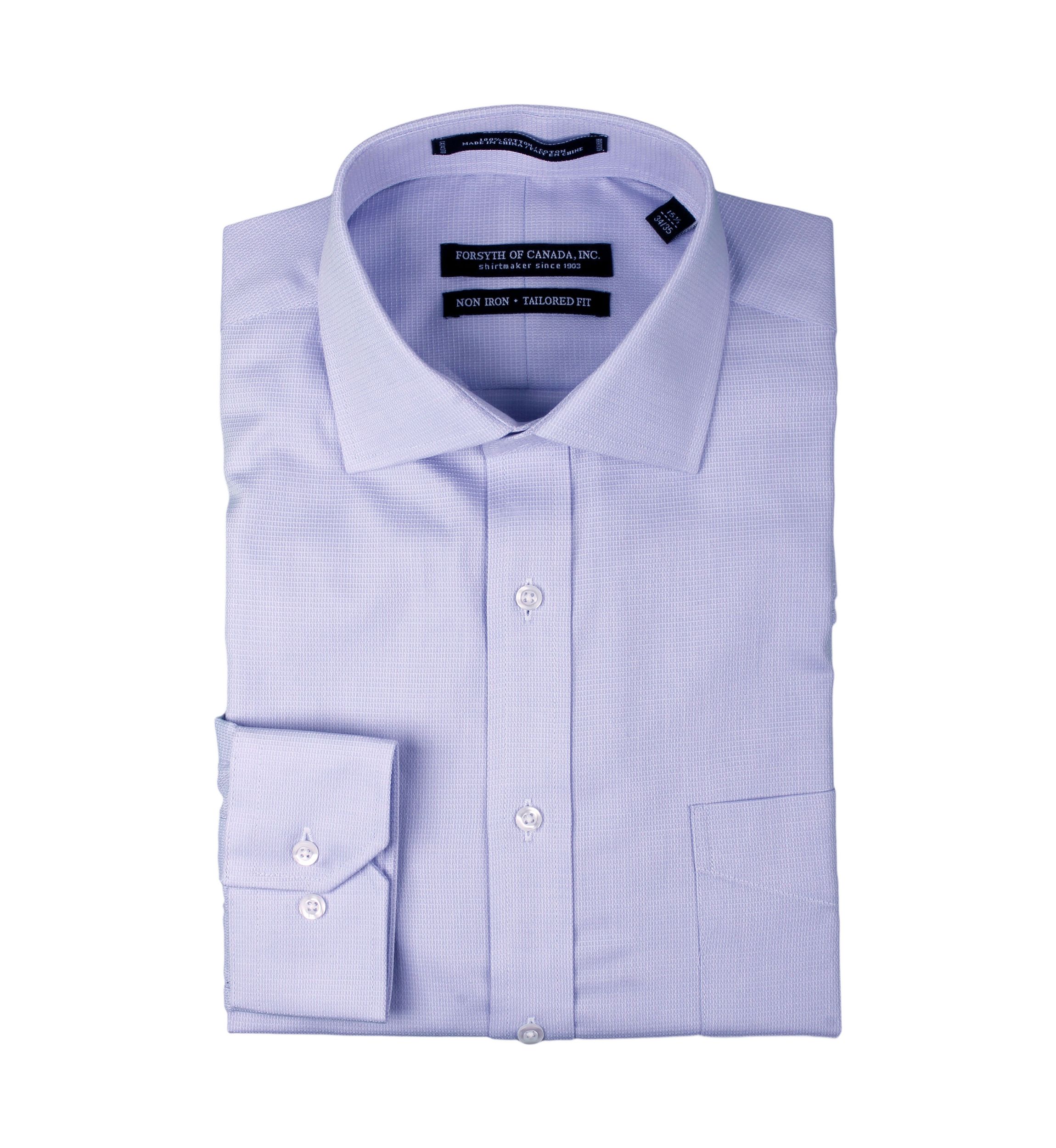 Mens Printed Dobby Spread Collar Shirt