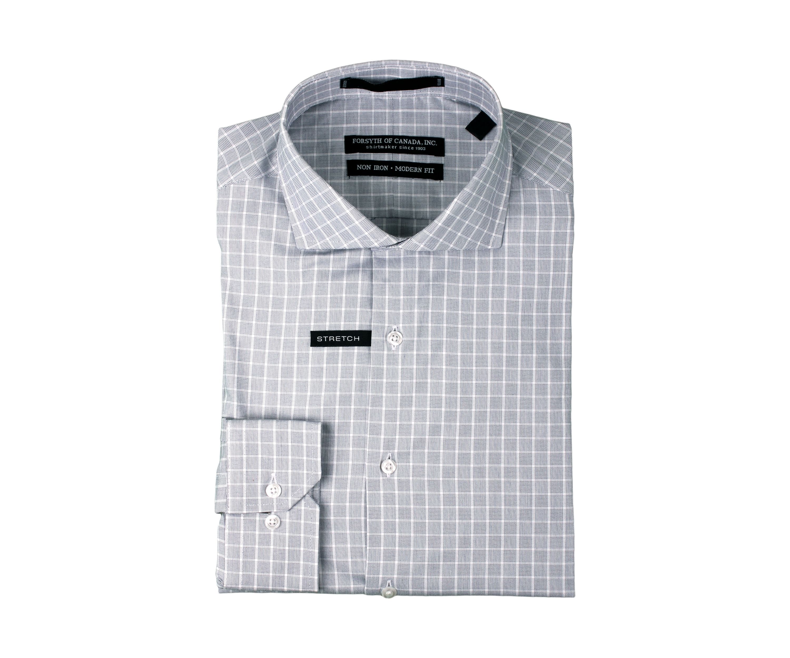 Midnight End on End Checkered Dress Shirt 
