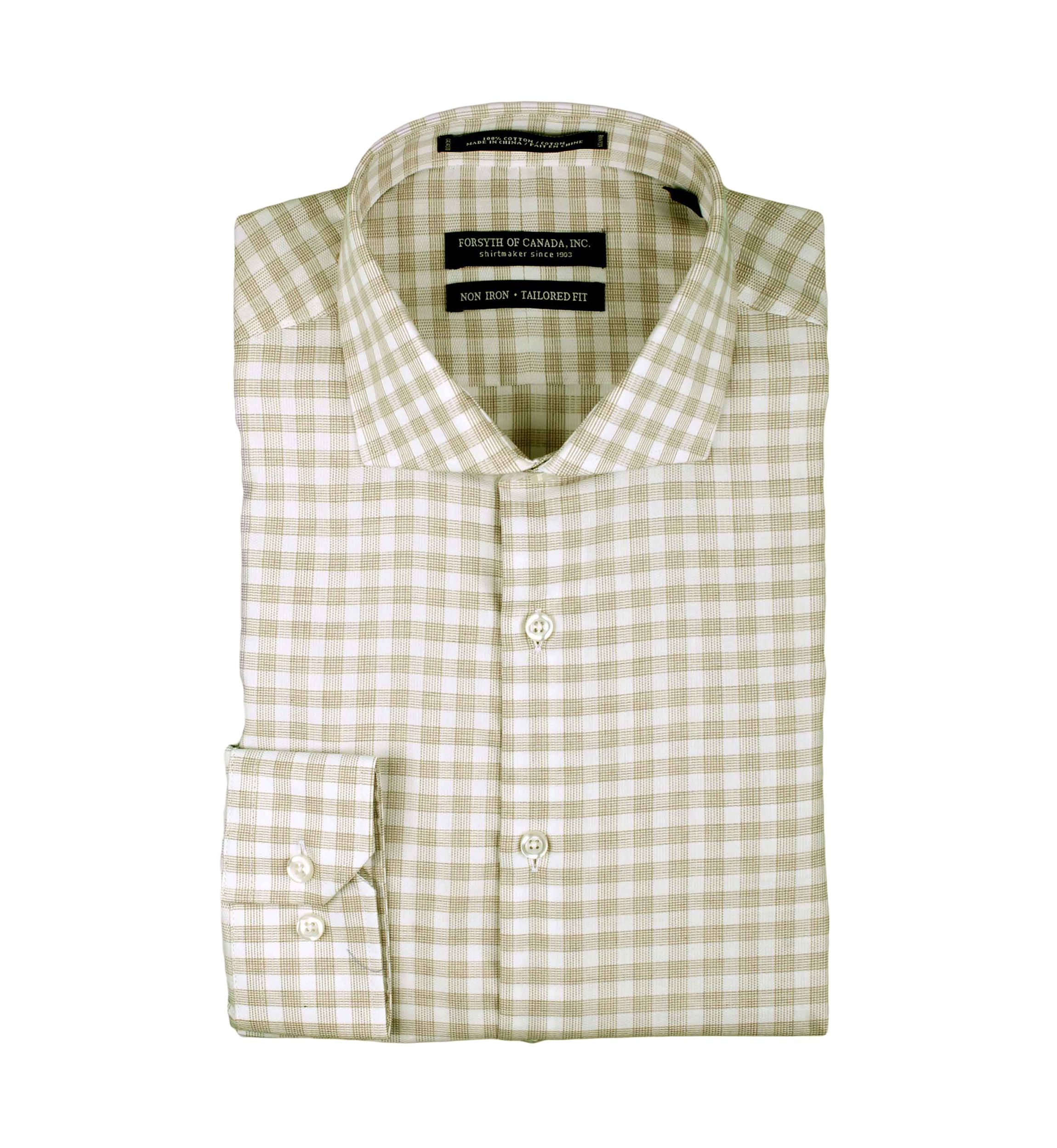 Dobby Check Button Down Shirt