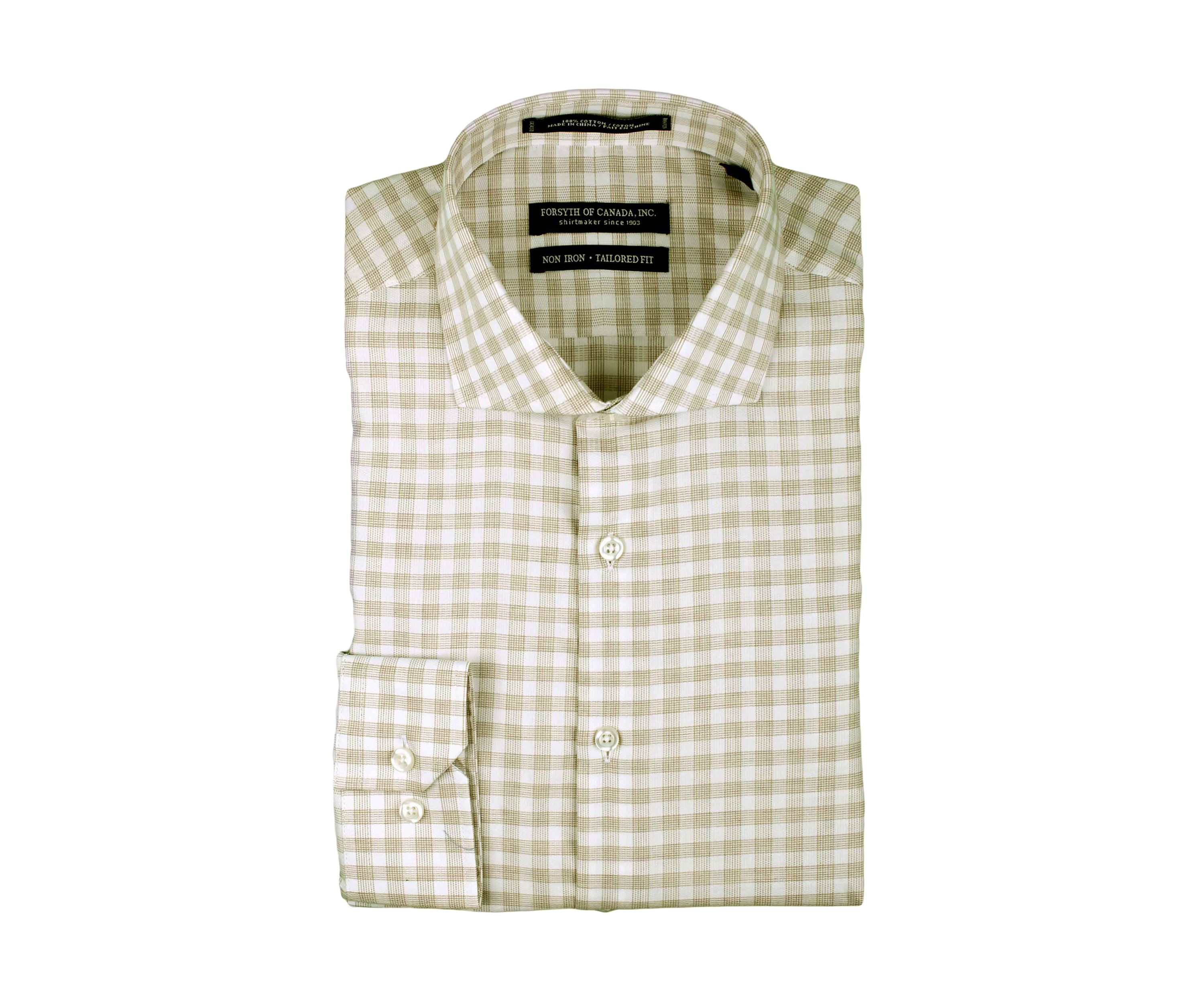 Dobby Check Button Down Shirt