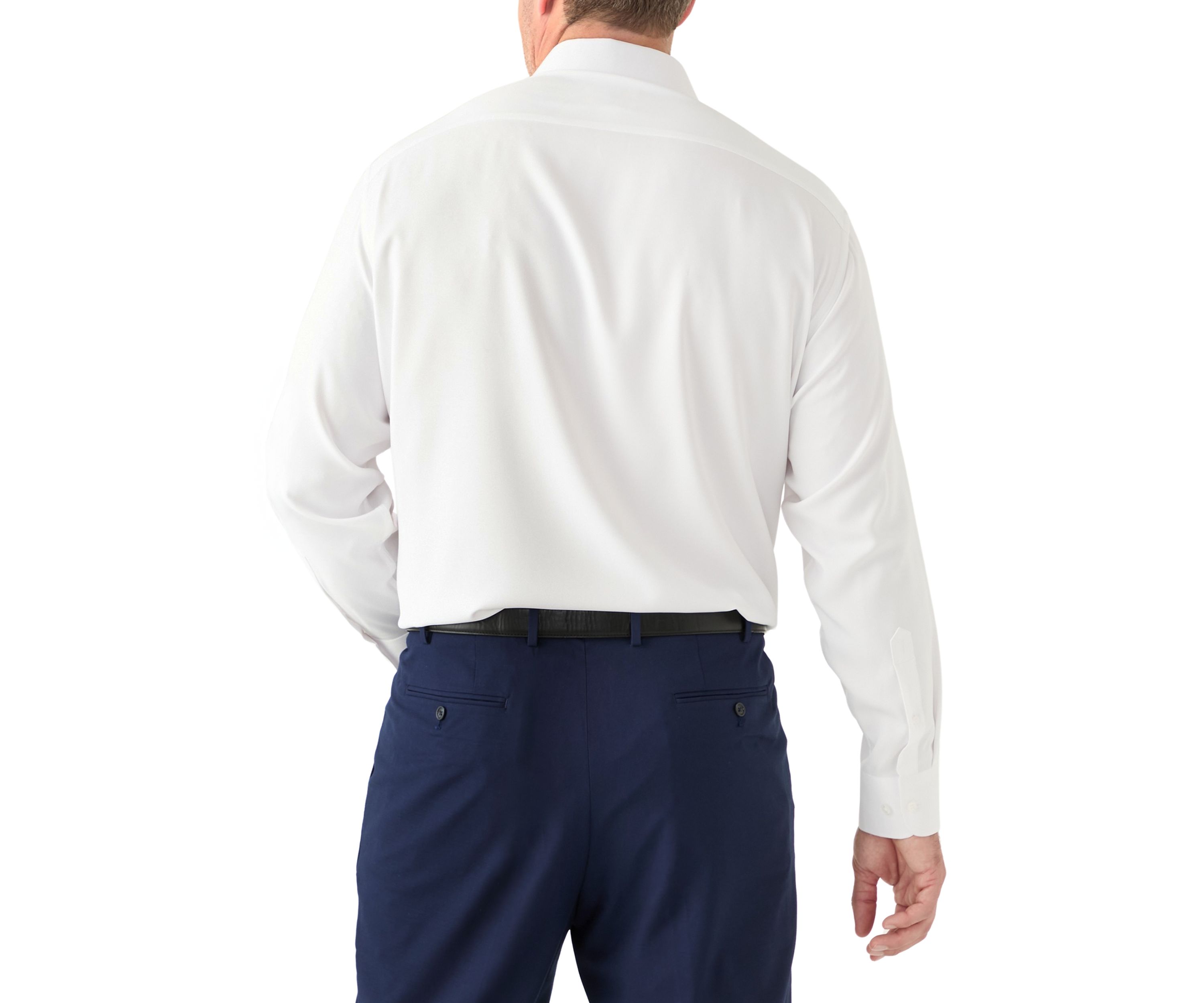 Mens Big Twill Solid Performance Dress Shirt