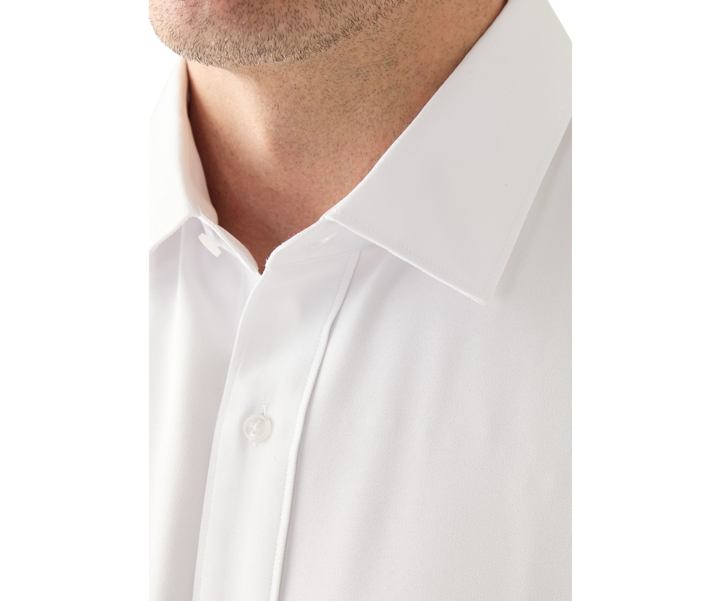 Mens Tall Twill Solid Performance Dress Shirt