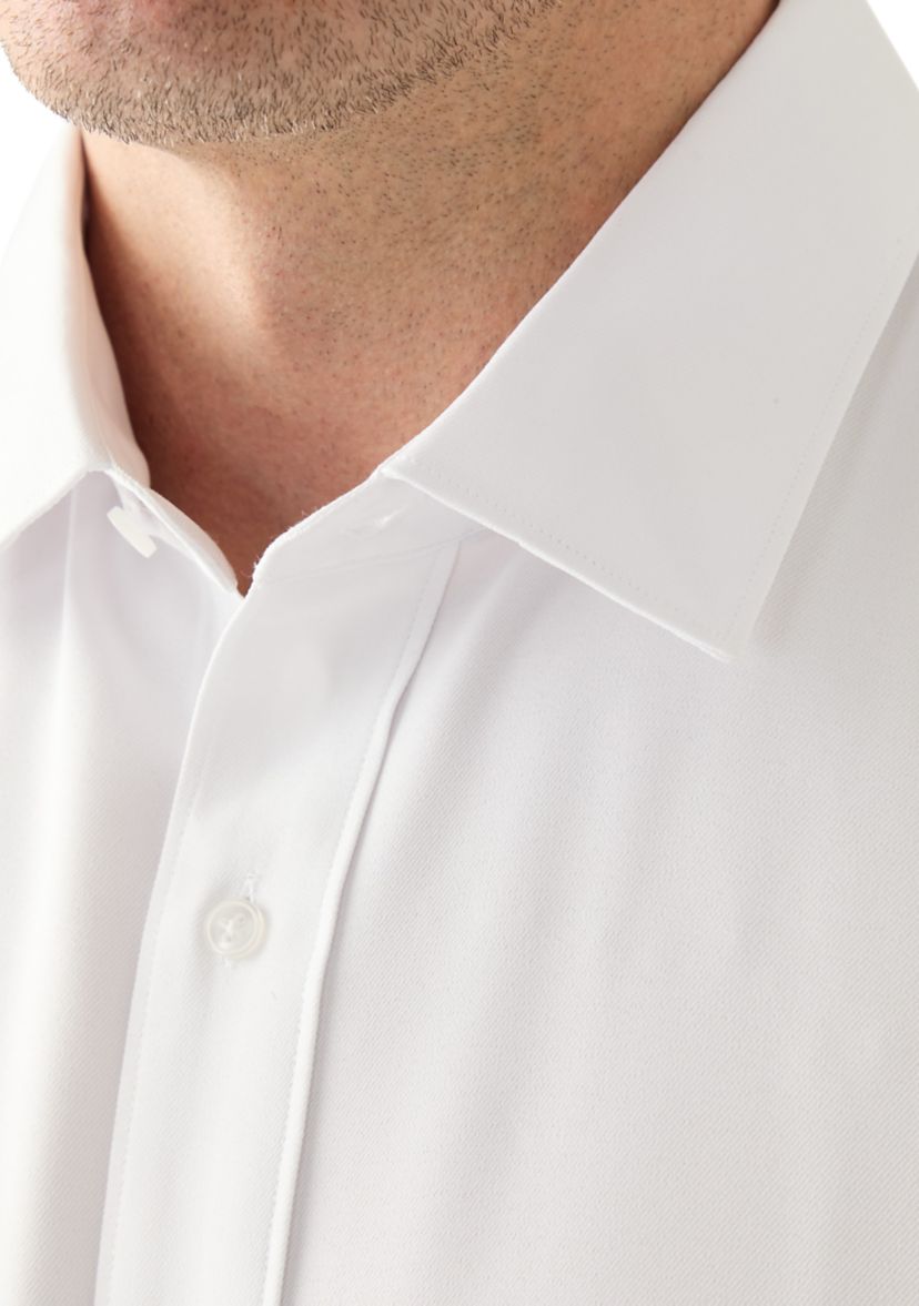 Mens Tall Twill Solid Performance Dress Shirt