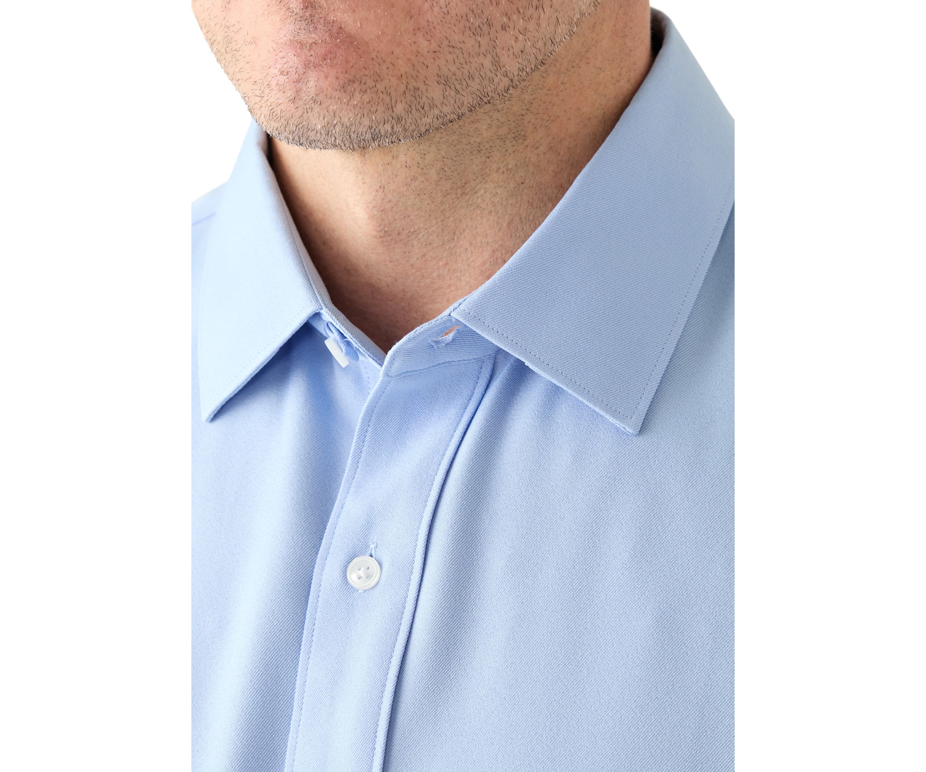 Mens Tall Twill Solid Performance Dress Shirt