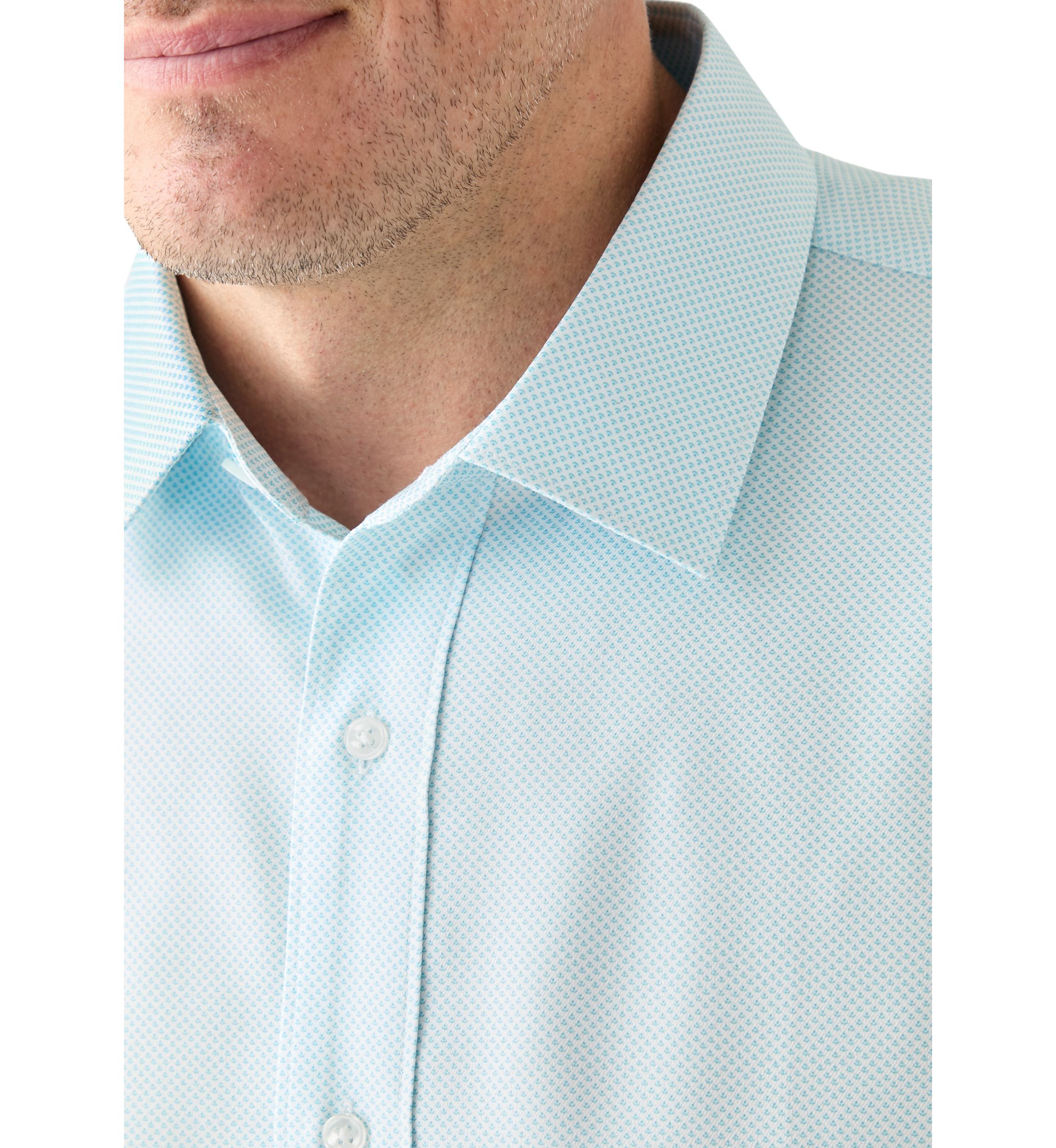 Mens Tall Twill Solid Performance Dress Shirt