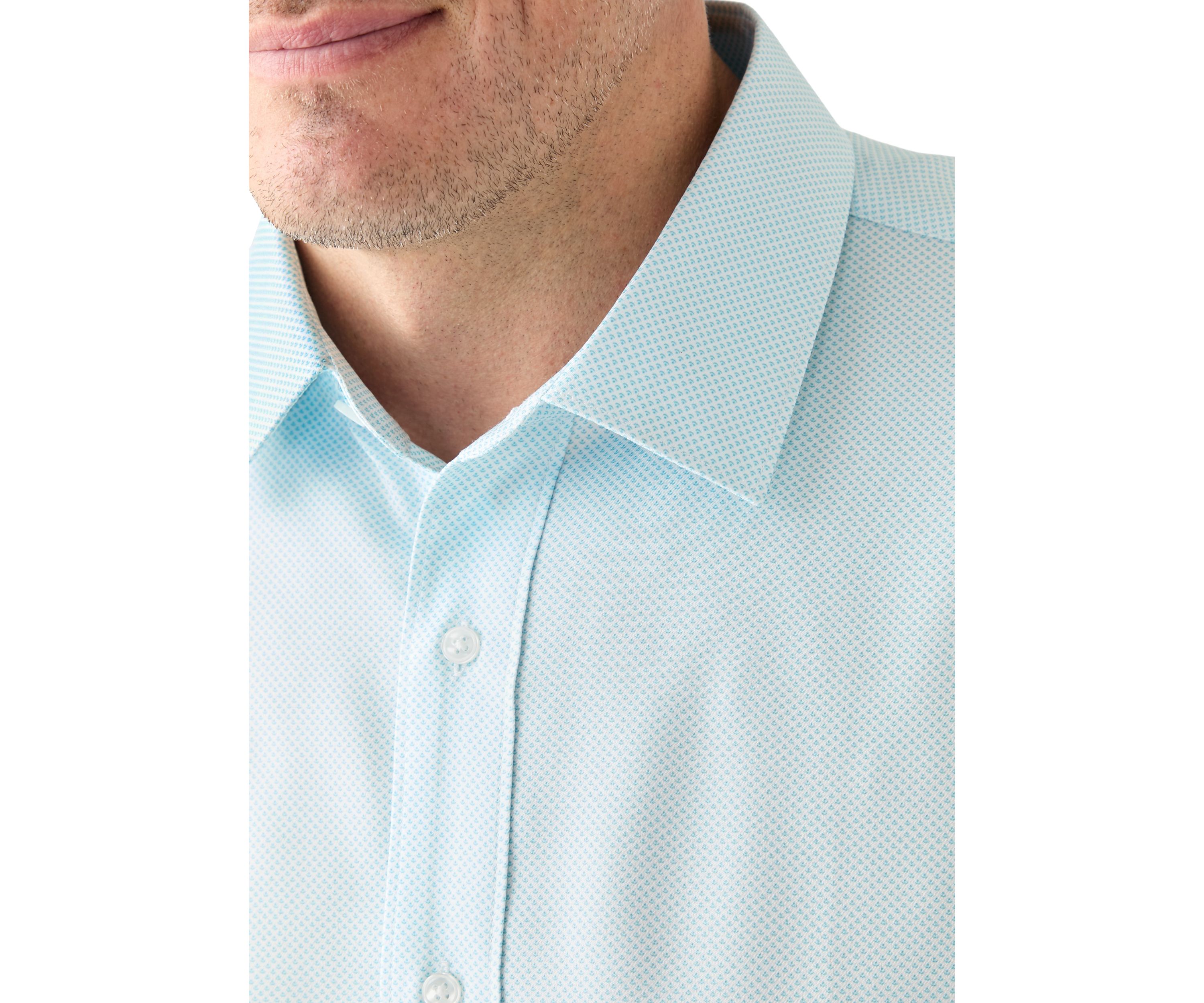 Mens Tall Twill Solid Performance Dress Shirt