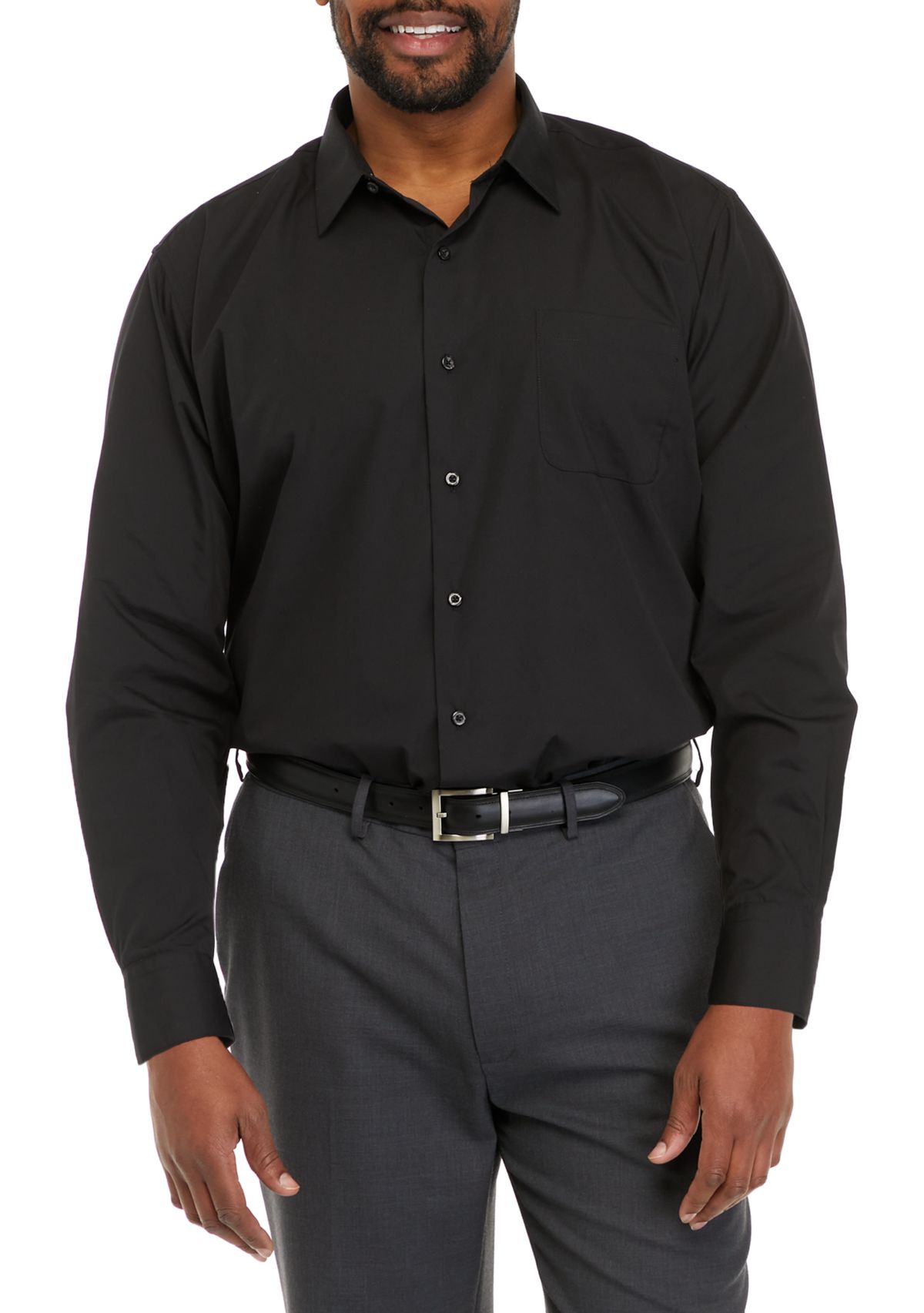 Big & Tall Long Sleeve Dress Shirt 