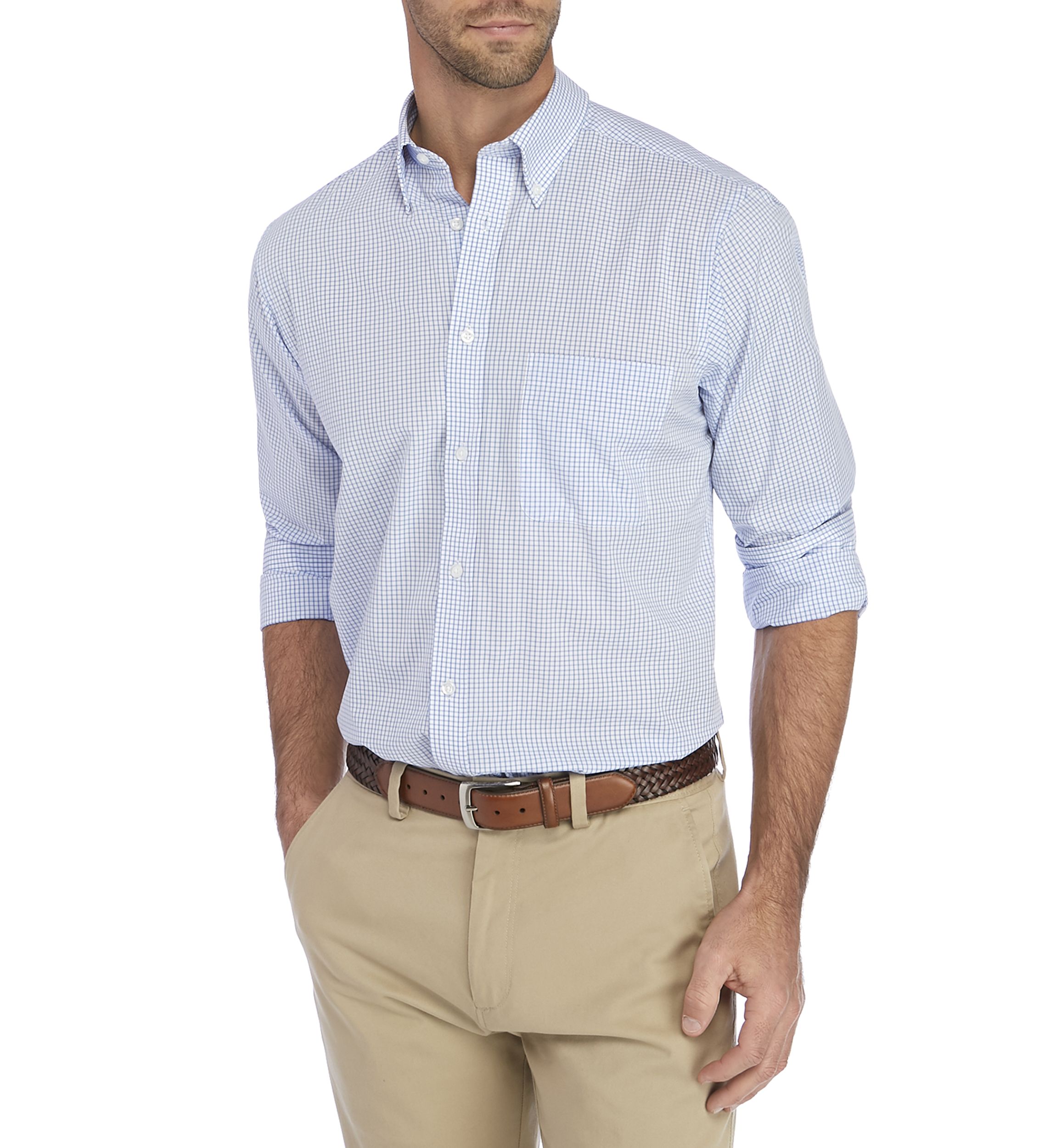 Regular Fit All Over Stretch Dress Shirt