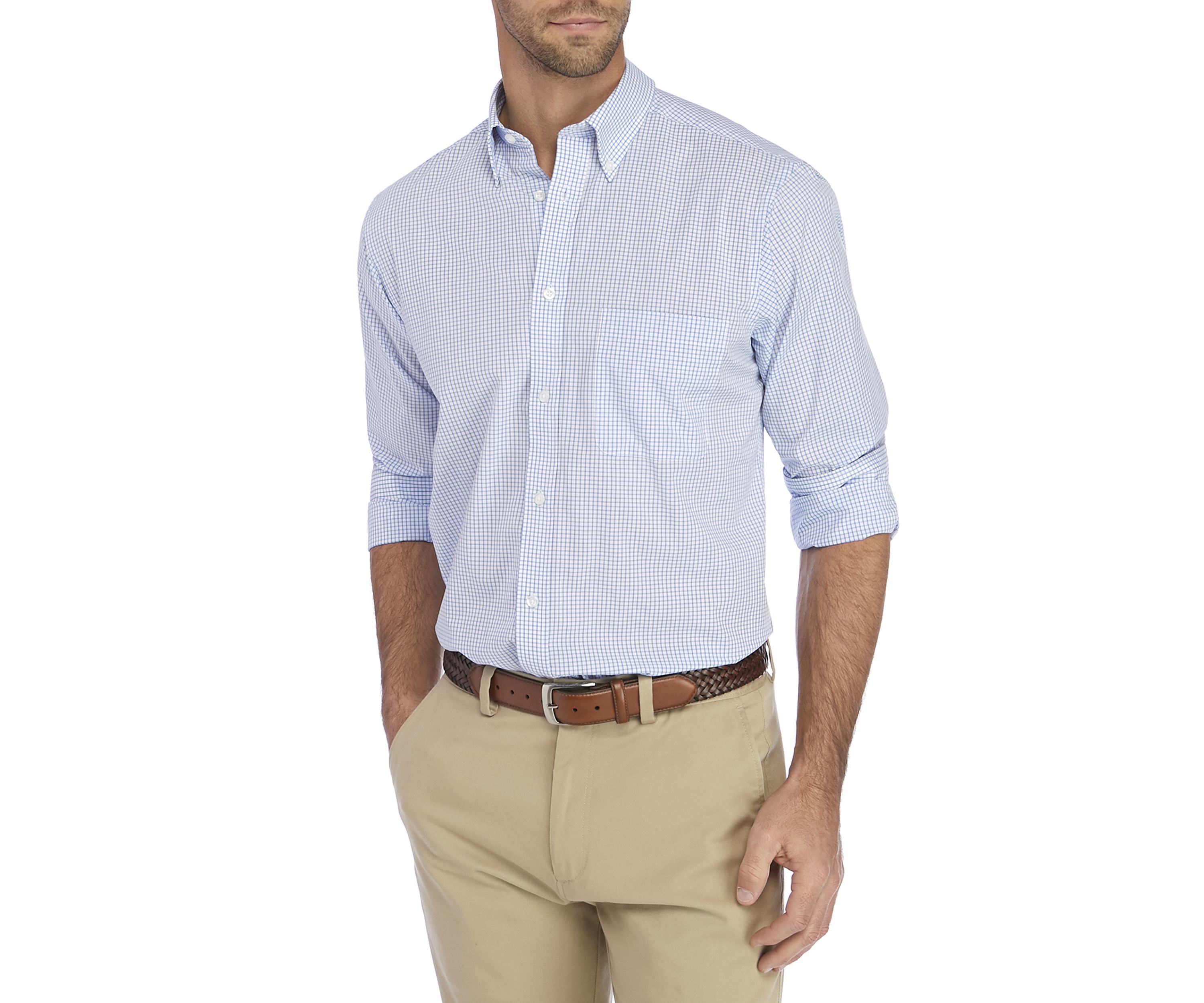 Regular Fit All Over Stretch Dress Shirt