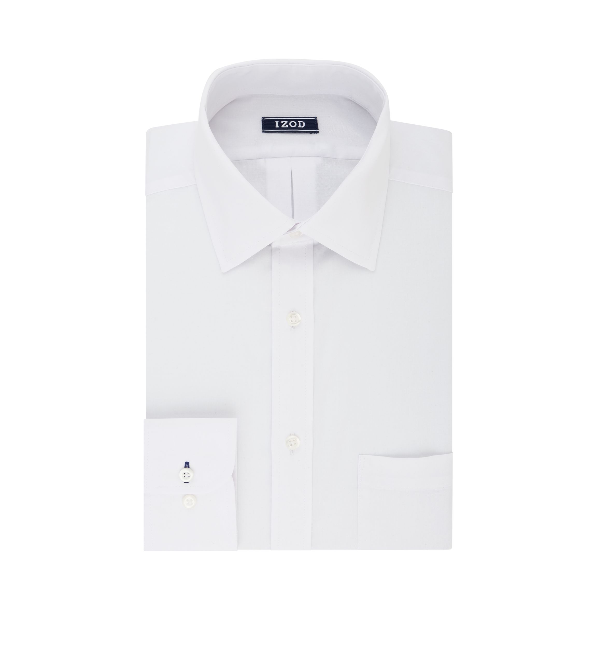 Regular Fit Long Lasting White All Over Stretch Dress Shirt