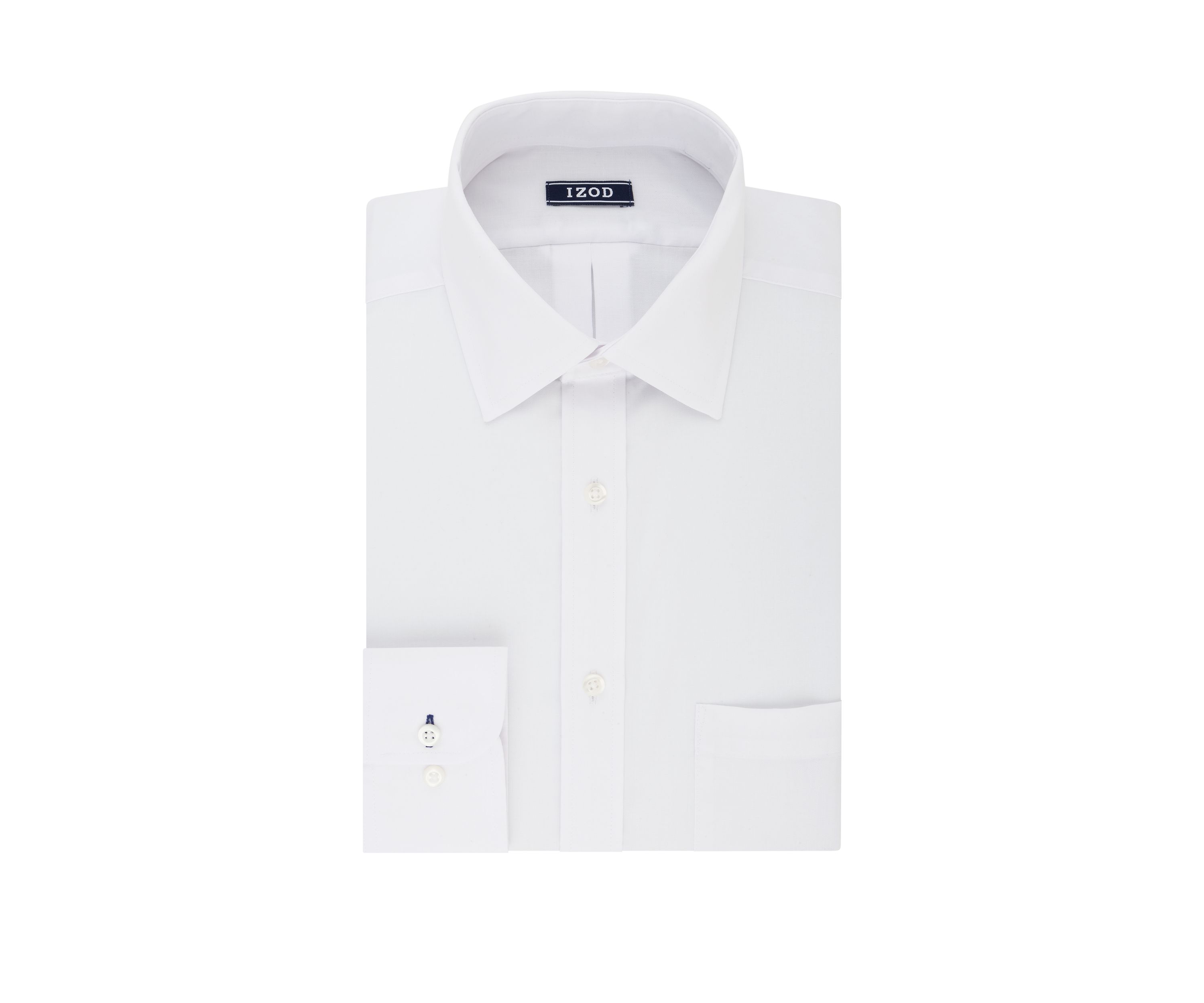 Regular Fit Long Lasting White All Over Stretch Dress Shirt