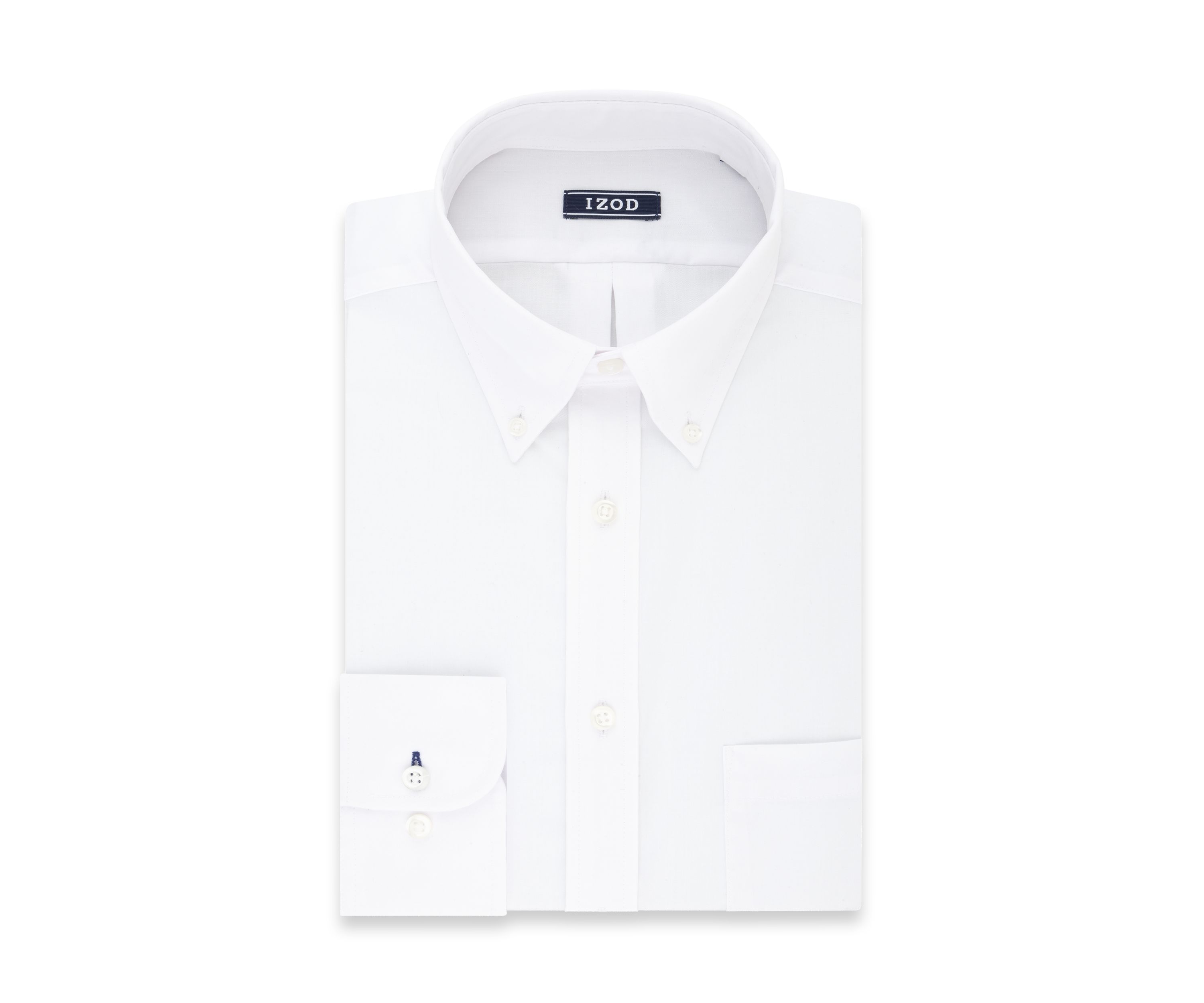 Regular Fit Long Lasting White All Over Stretch Dress Shirt