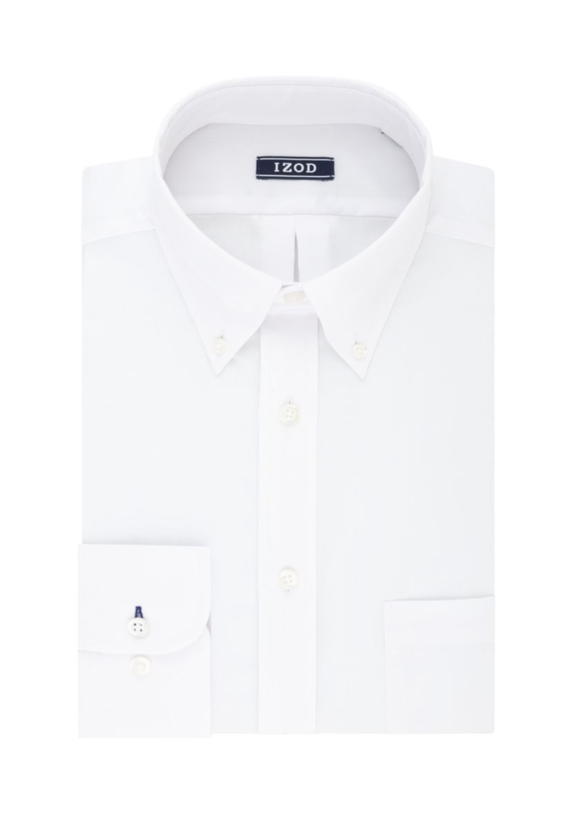 Big & Tall Solid White Stretch Shirt