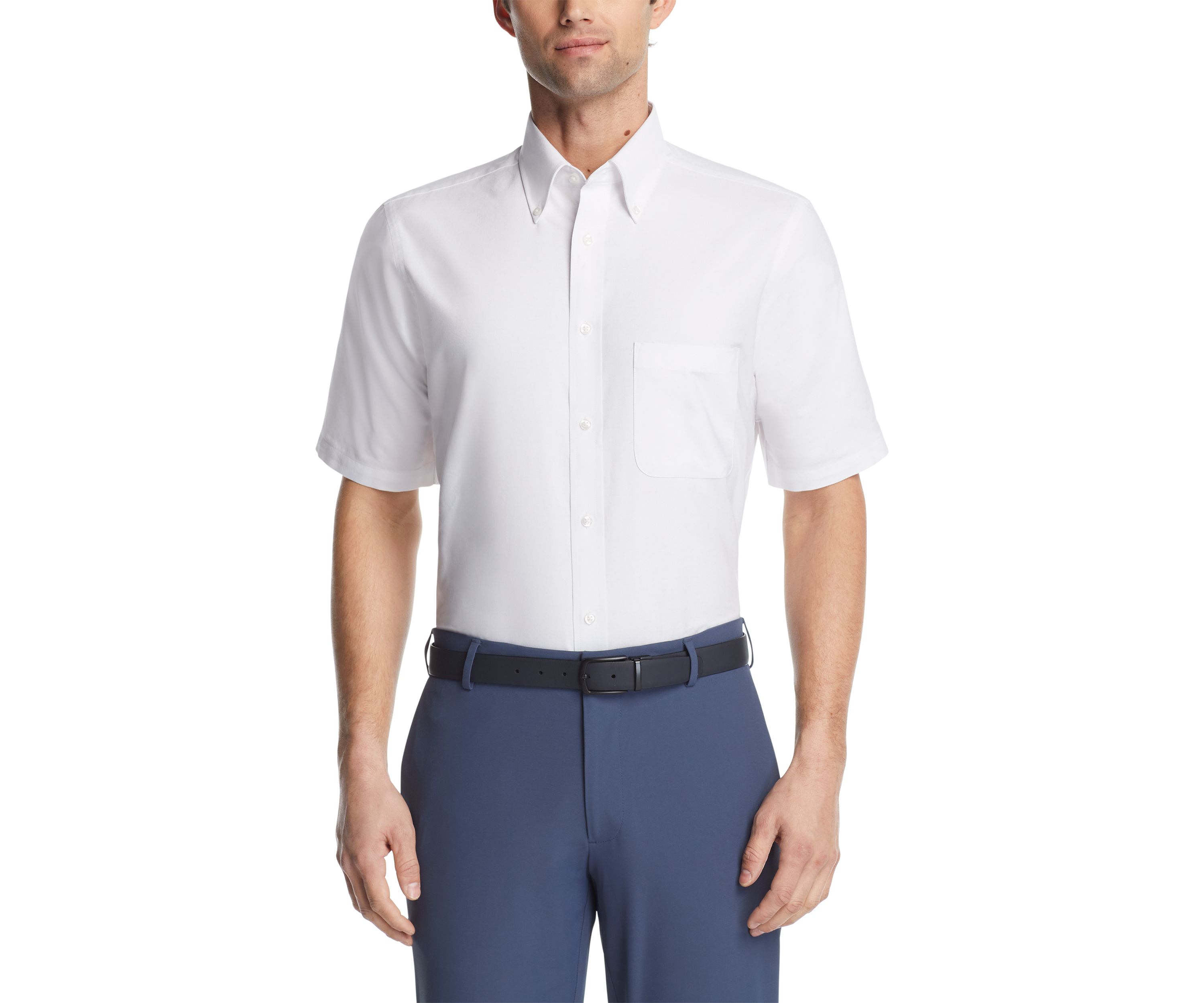 Short Sleeve Stretch Button Down Shirt 