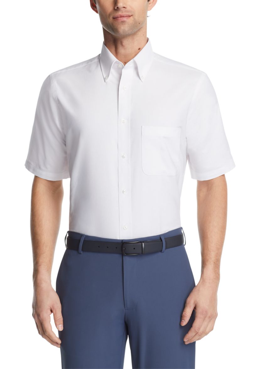 Short Sleeve Stretch Button Down Shirt 