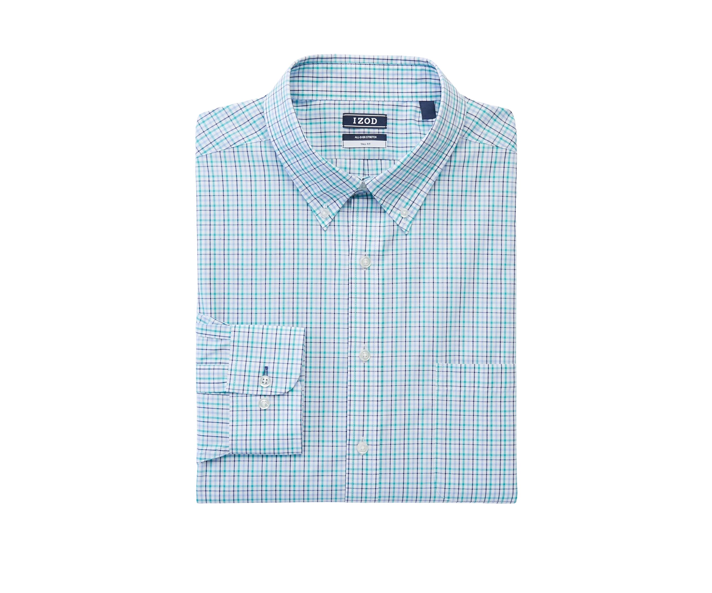 Mens Big & Tall All Over Stretch Dress Shirt