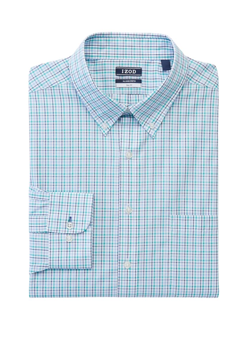 Mens Big & Tall All Over Stretch Dress Shirt