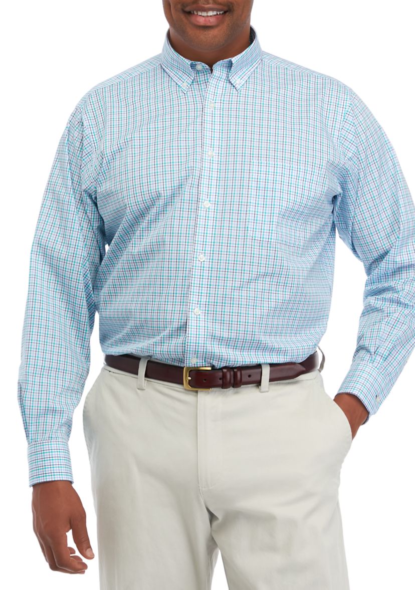Mens Big & Tall All Over Stretch Dress Shirt