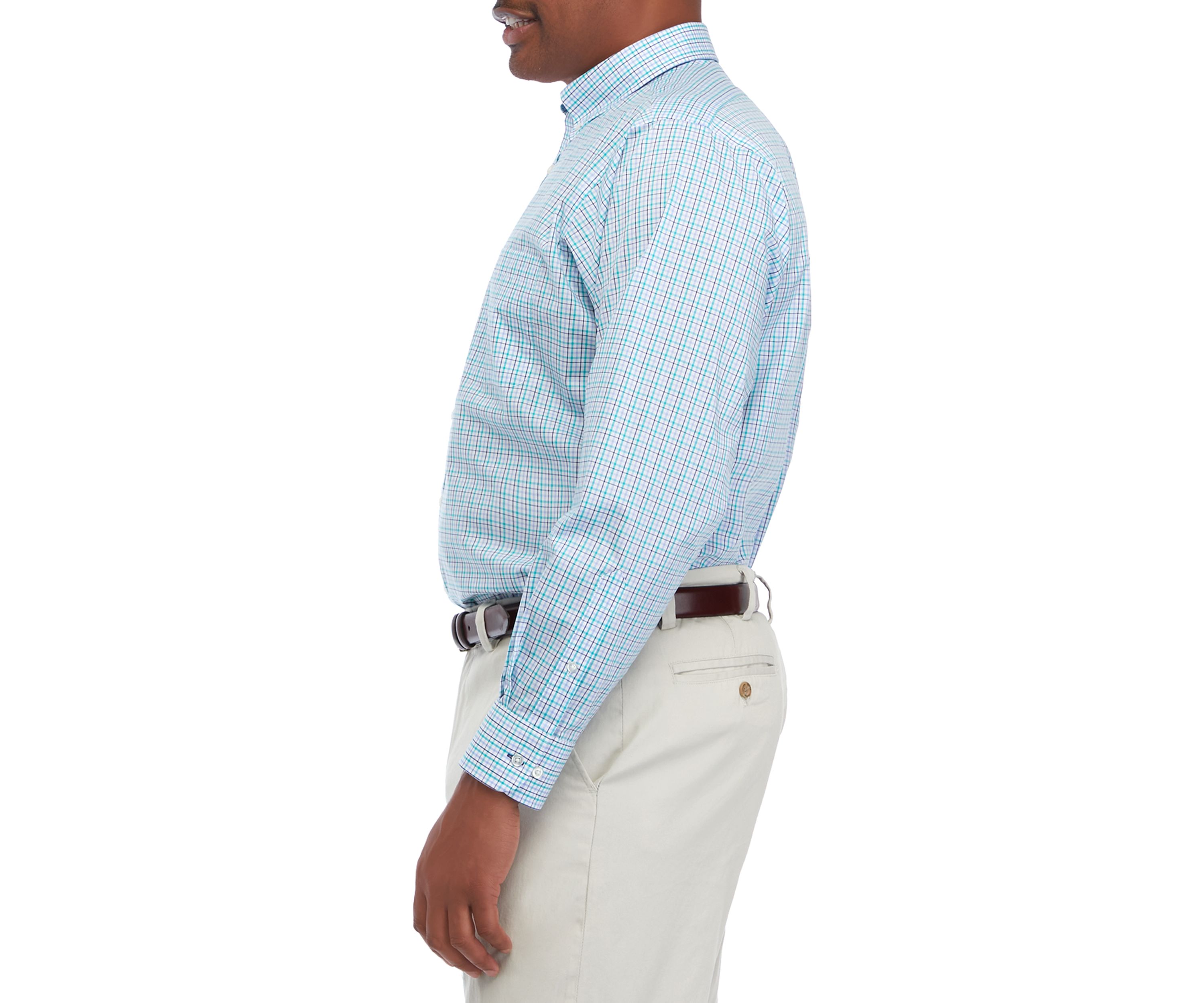 Mens Big & Tall All Over Stretch Dress Shirt