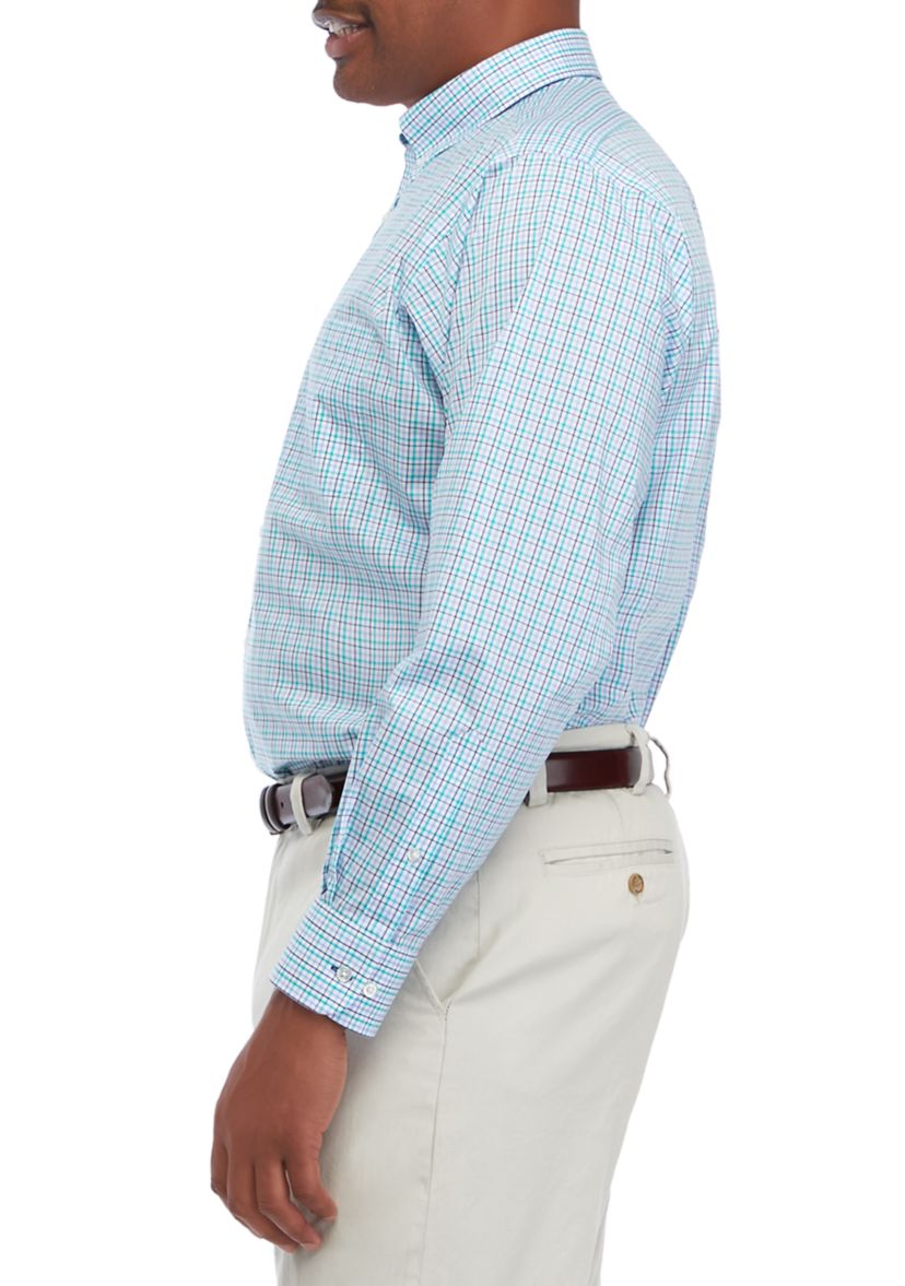 Mens Big & Tall All Over Stretch Dress Shirt