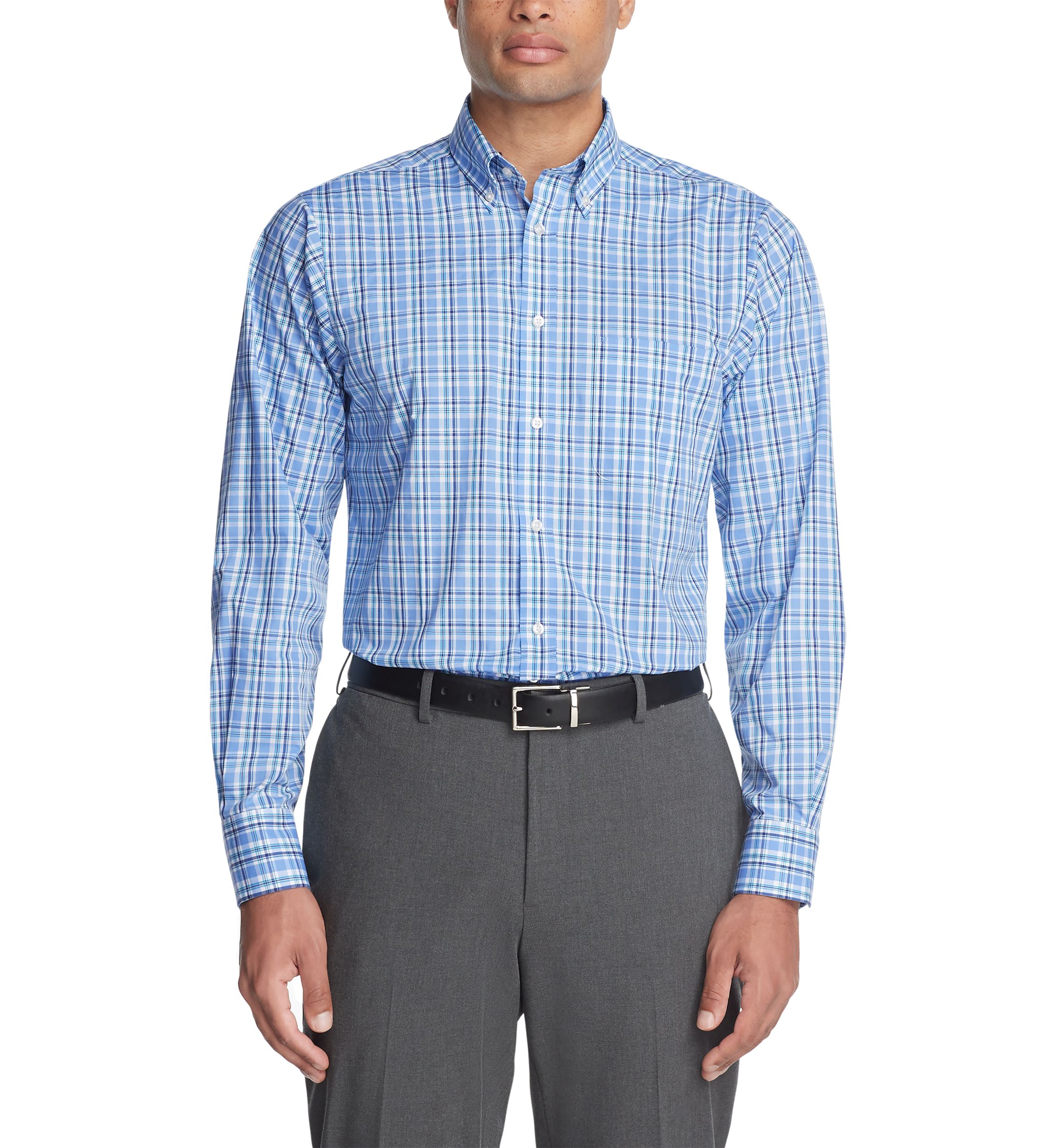 Mens Big & Tall All Over Stretch Dress Shirt