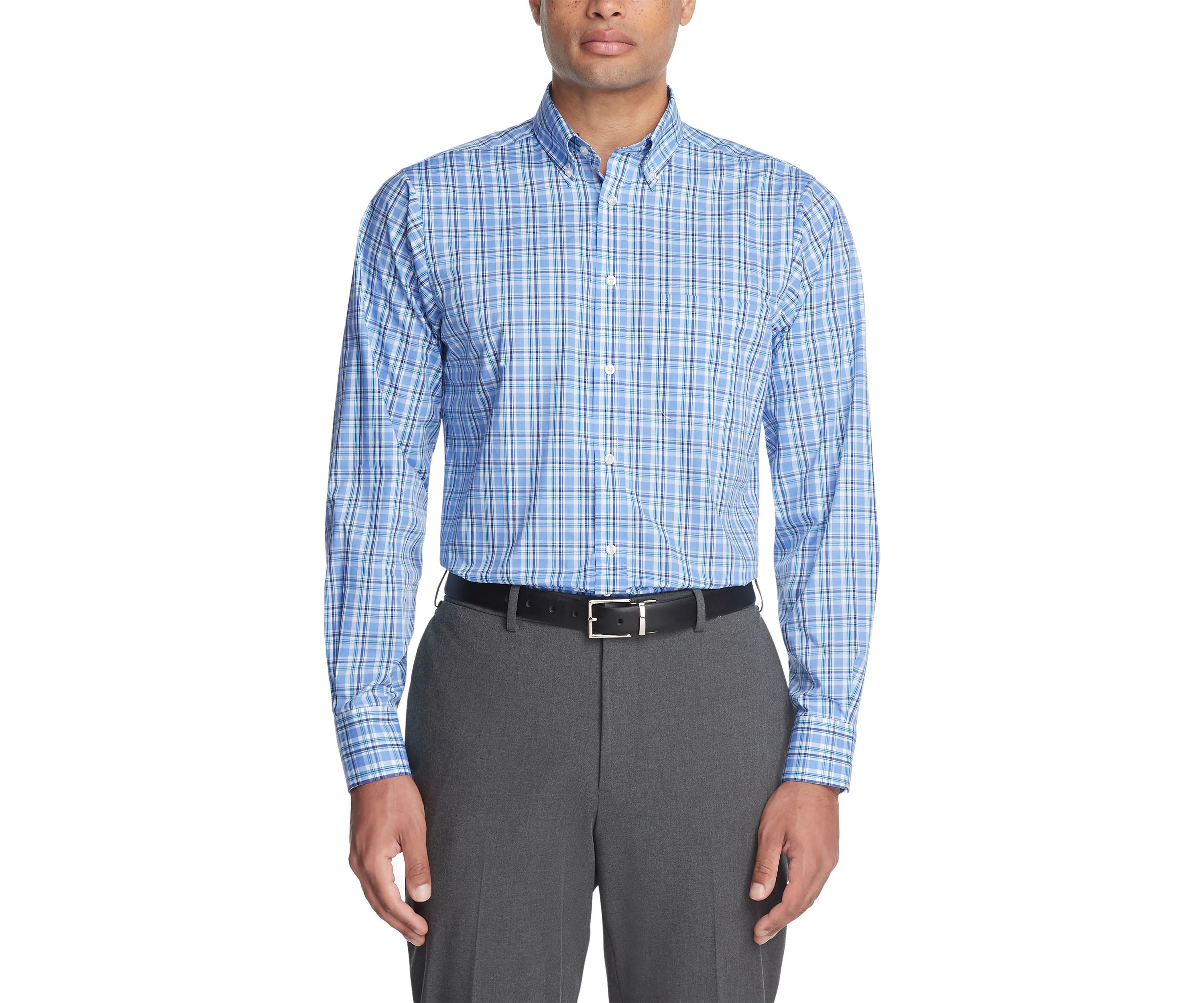 Mens Big & Tall All Over Stretch Dress Shirt