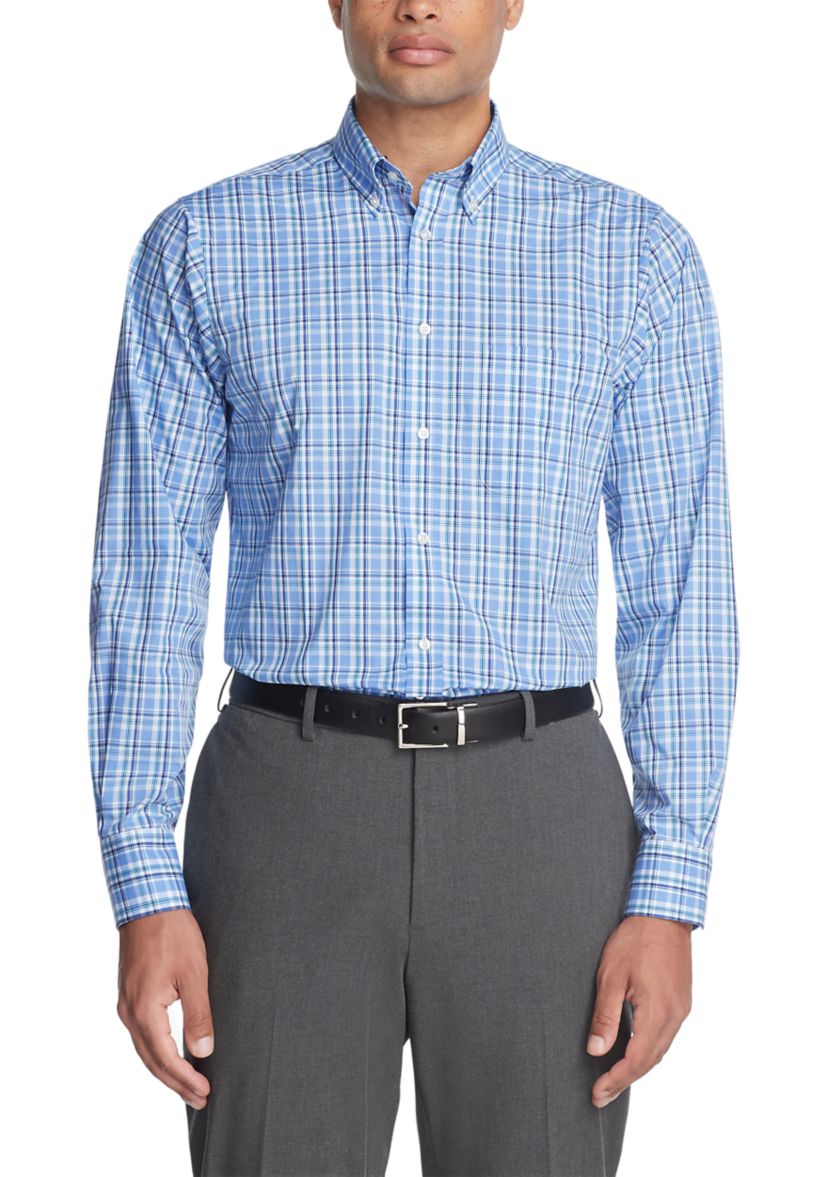 Mens Big & Tall All Over Stretch Dress Shirt