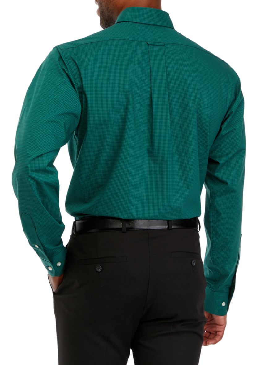 Mens Regular Fit All Over Stretch Dress Shirt