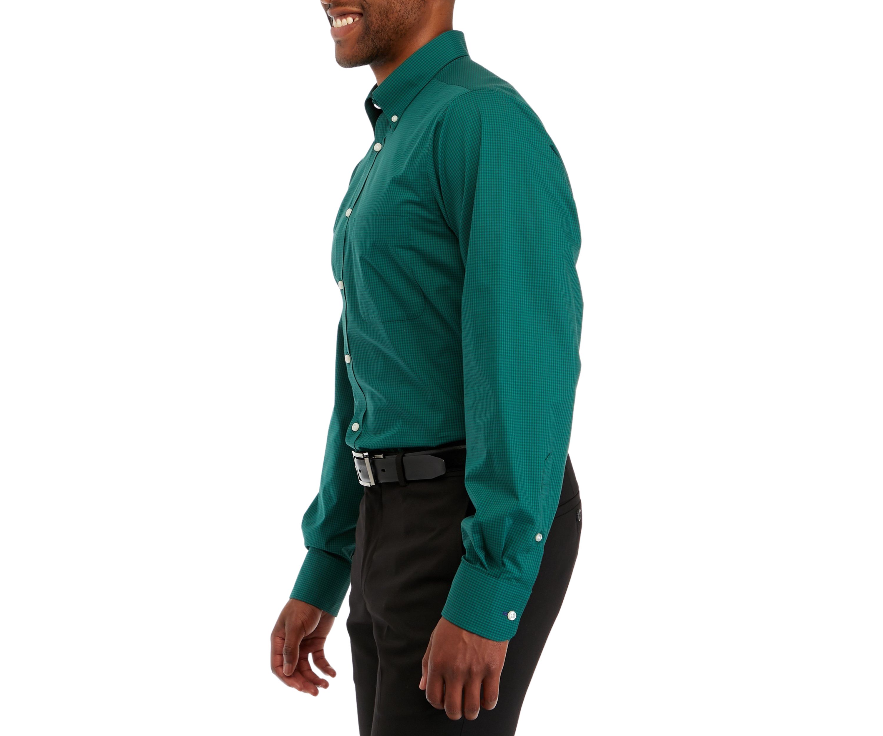 Mens Regular Fit All Over Stretch Dress Shirt