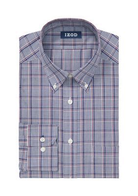 Men's Big Regular Fit Plaid Dress Shirt