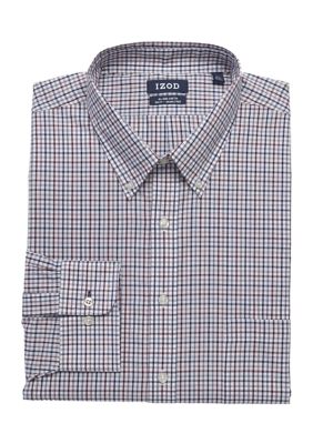 Men's Big All Over Stretch Plaid Dress Shirt