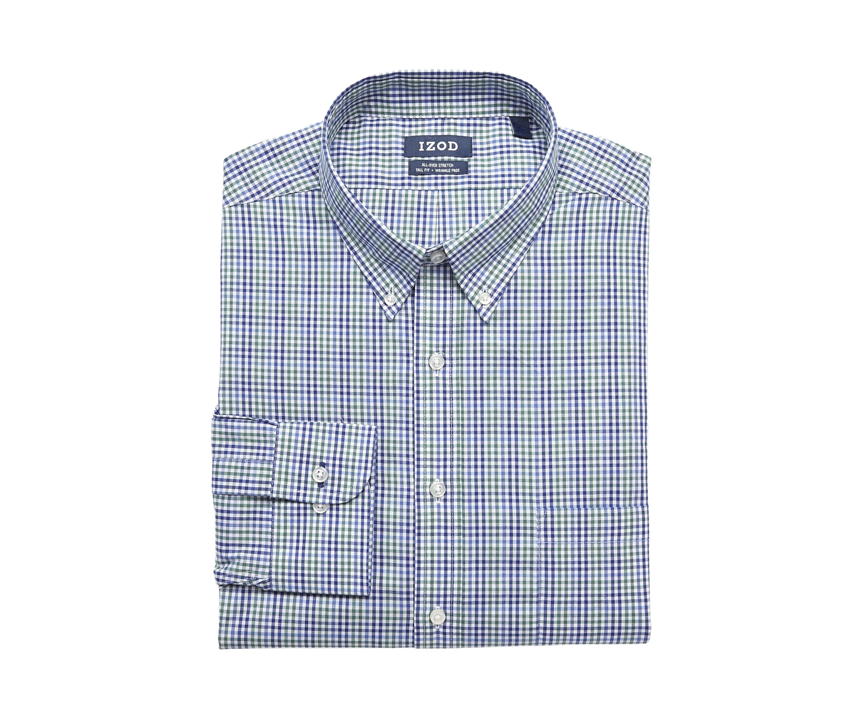 Mens Tall All Over Stretch Dress Shirt