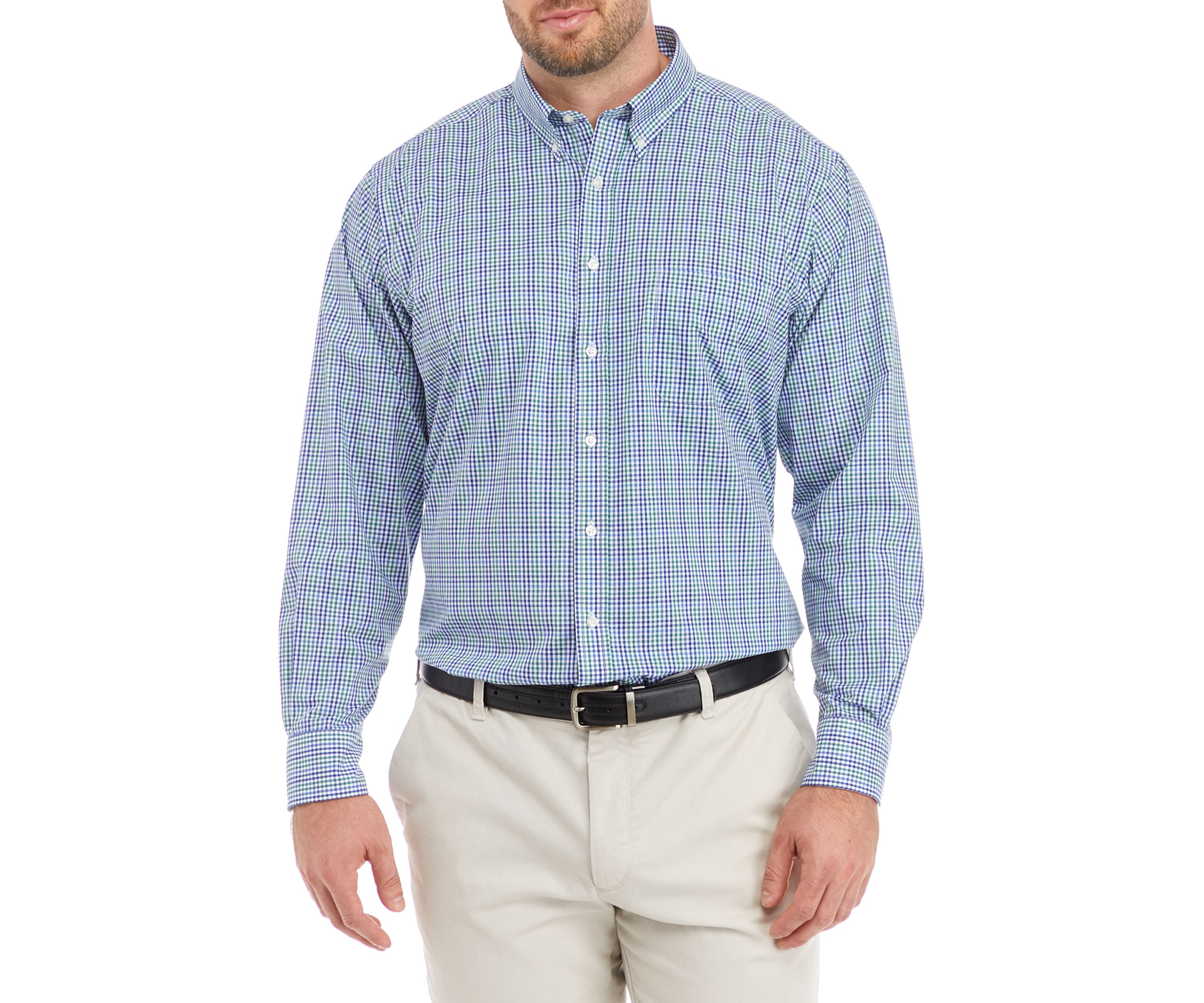 Mens Tall All Over Stretch Dress Shirt