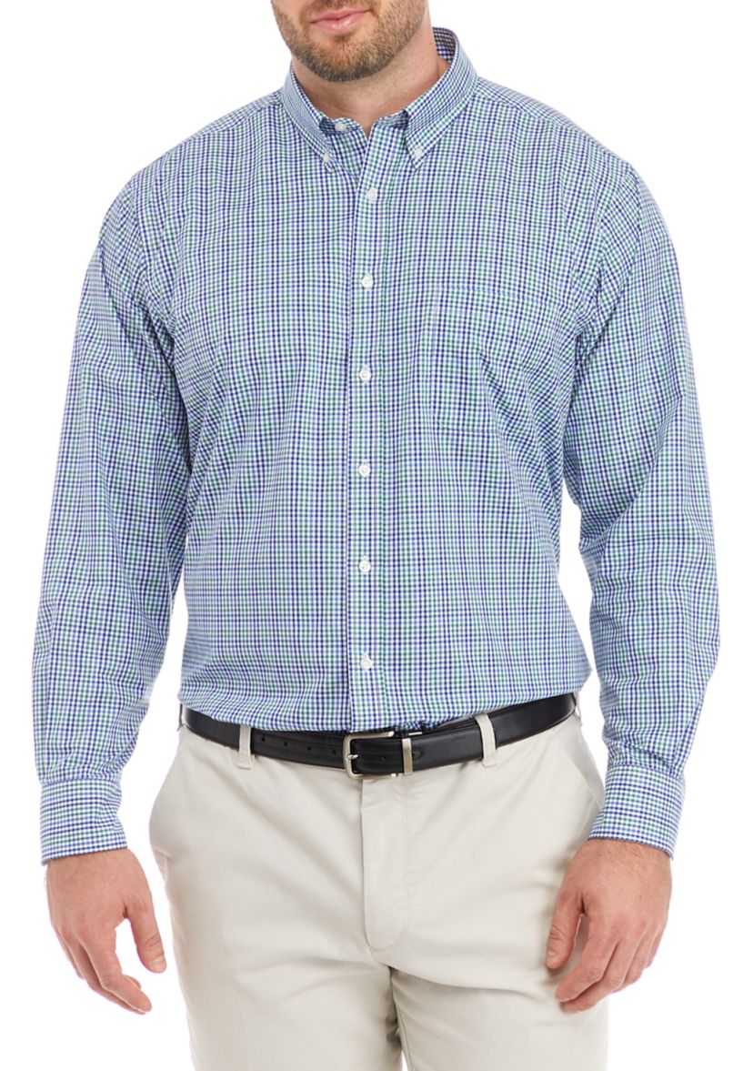 Mens Tall All Over Stretch Dress Shirt