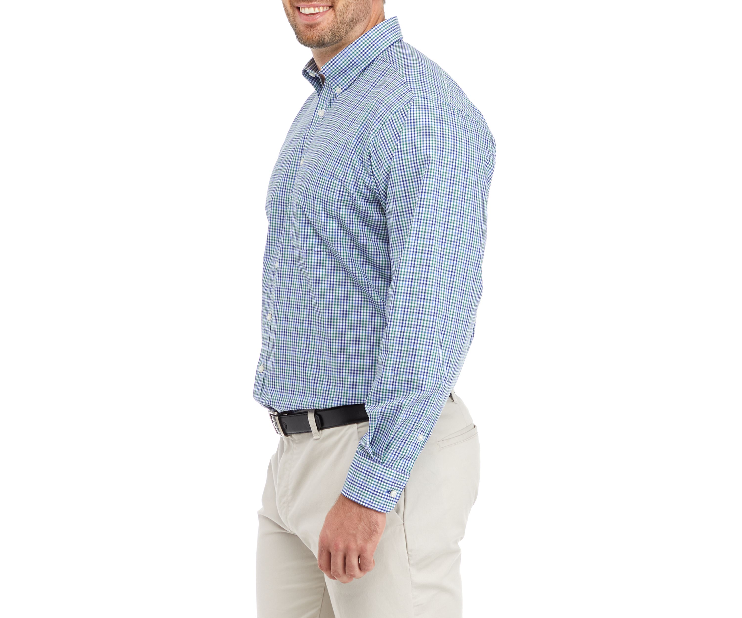 Mens Tall All Over Stretch Dress Shirt