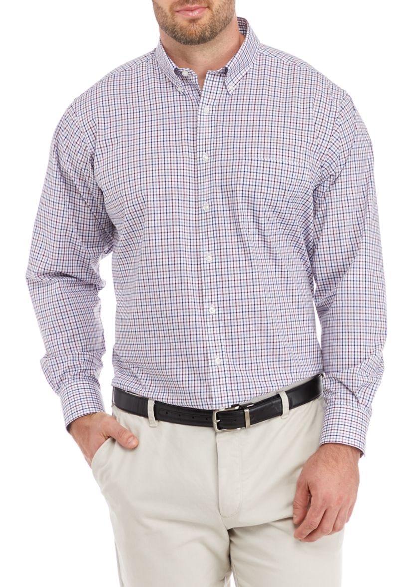 Mens Tall All Over Stretch Dress Shirt