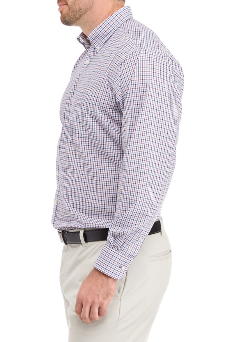 Mens Tall All Over Stretch Dress Shirt
