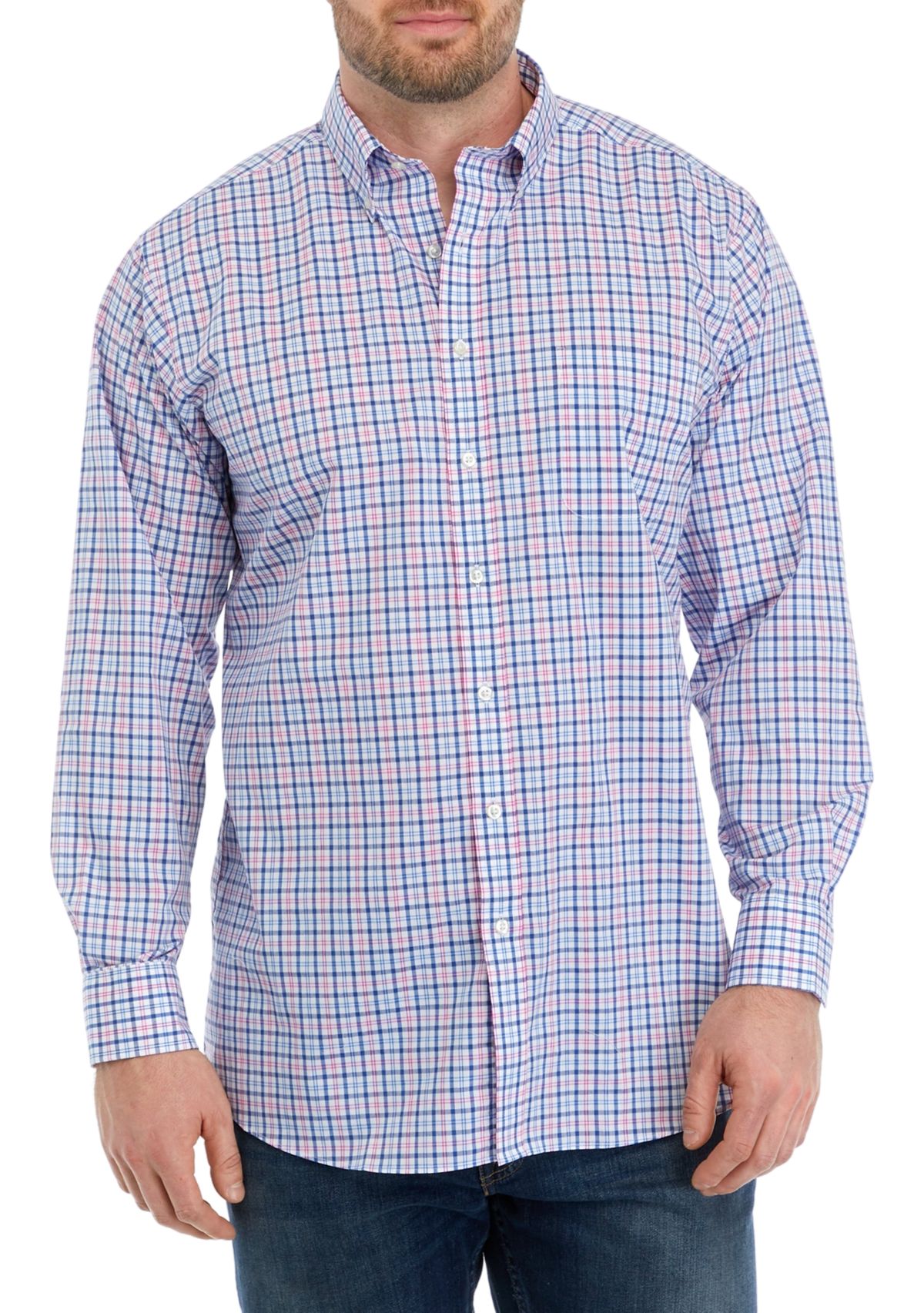 Big & Tall Tall All Over Stretch Shirt