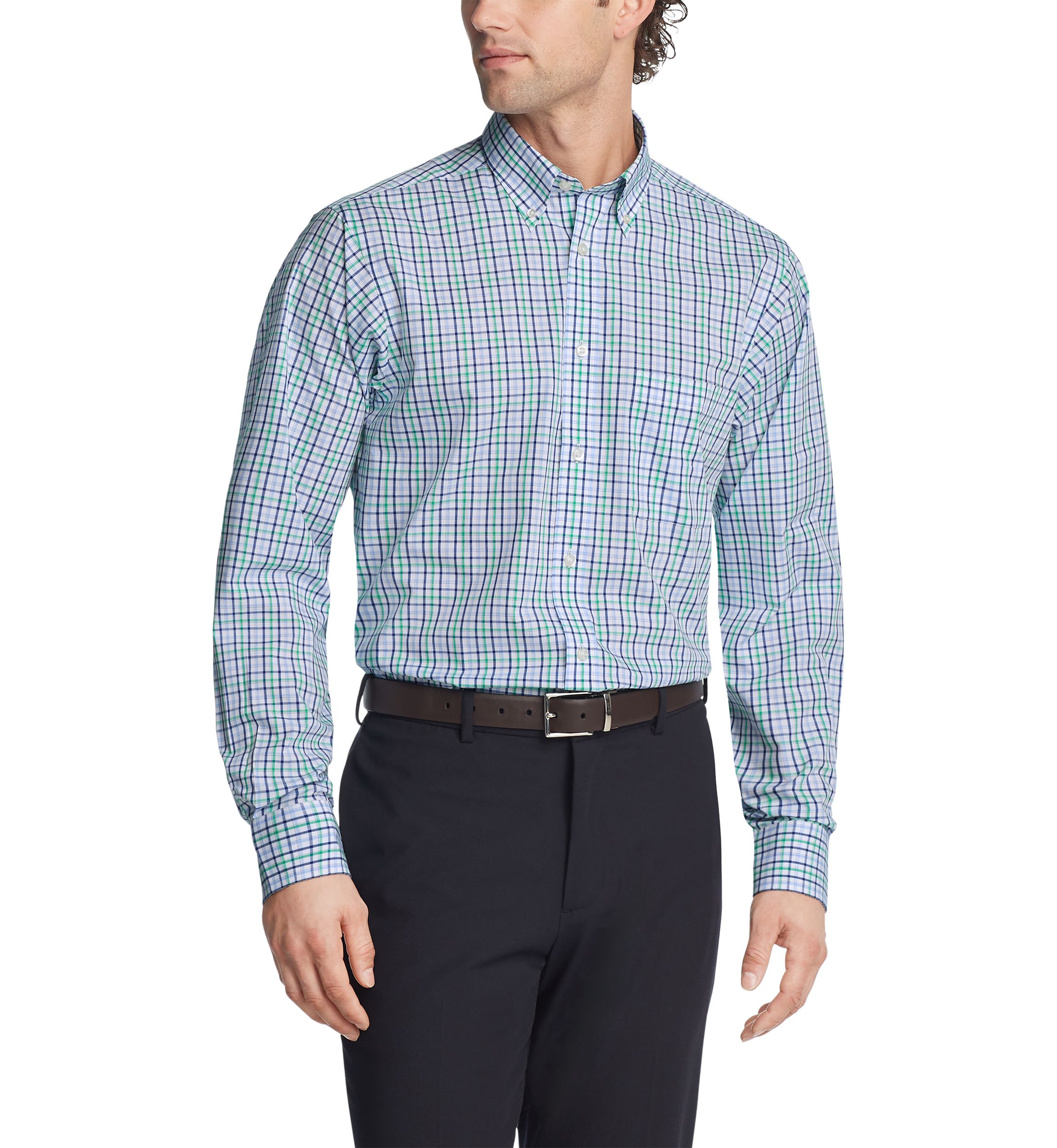 Regular Fit Allover Printed Stretch Dress Shirt