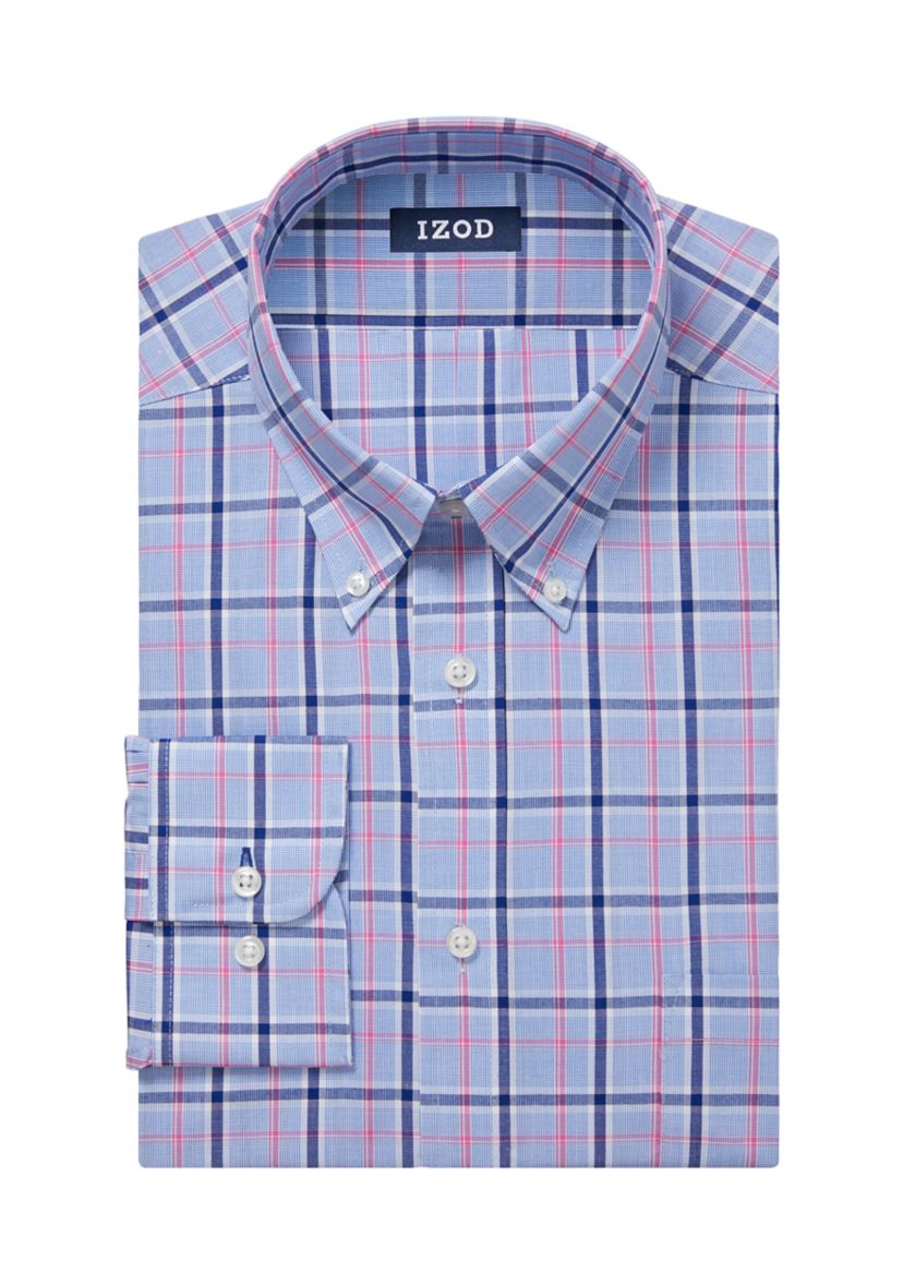 Checkered Button Up Dress Shirt 