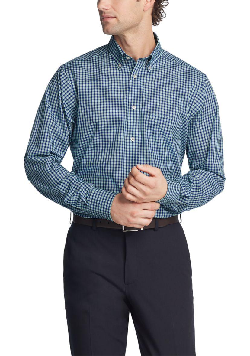 Checkered Button Up Dress Shirt 