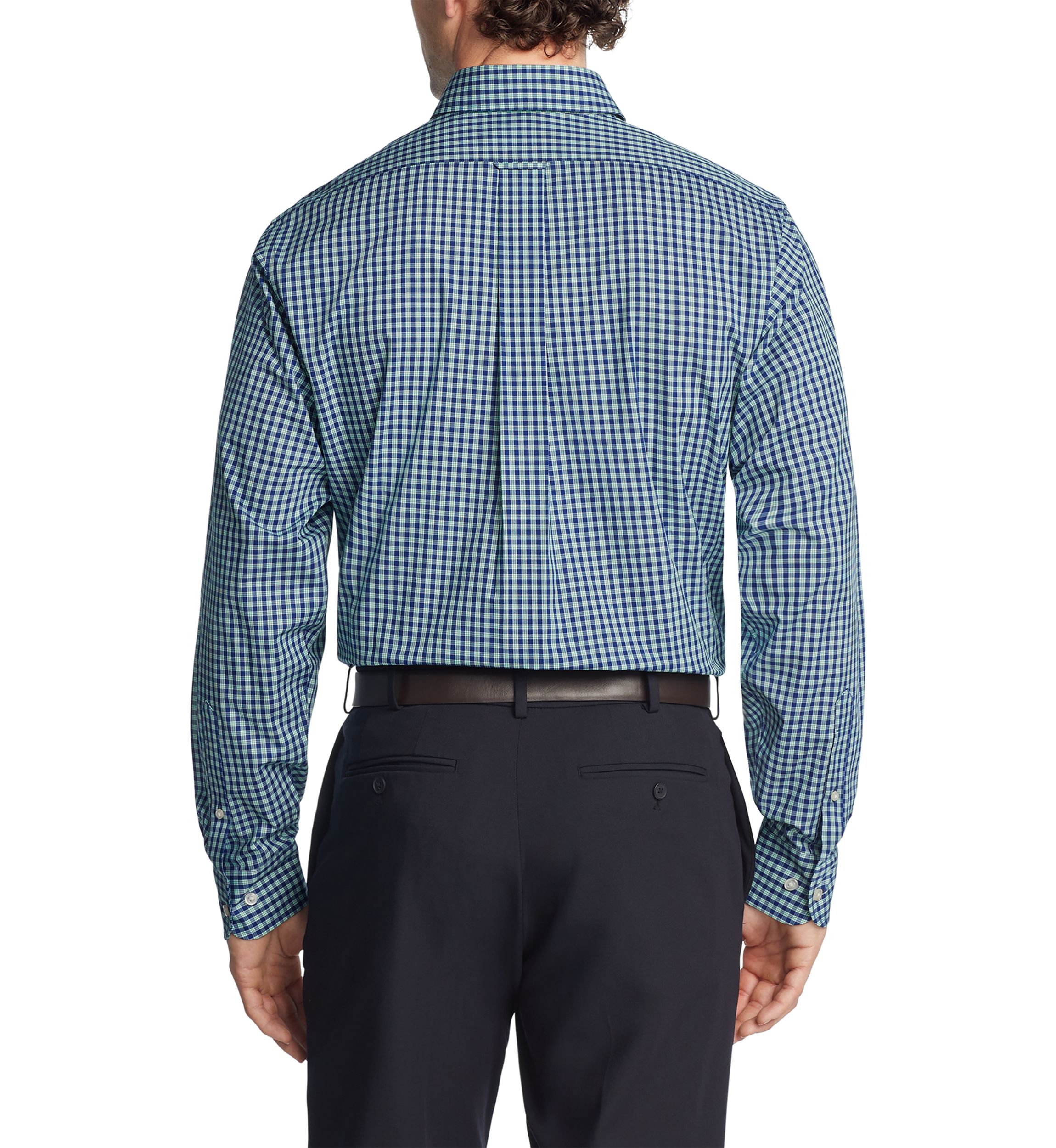 Checkered Button Up Dress Shirt 